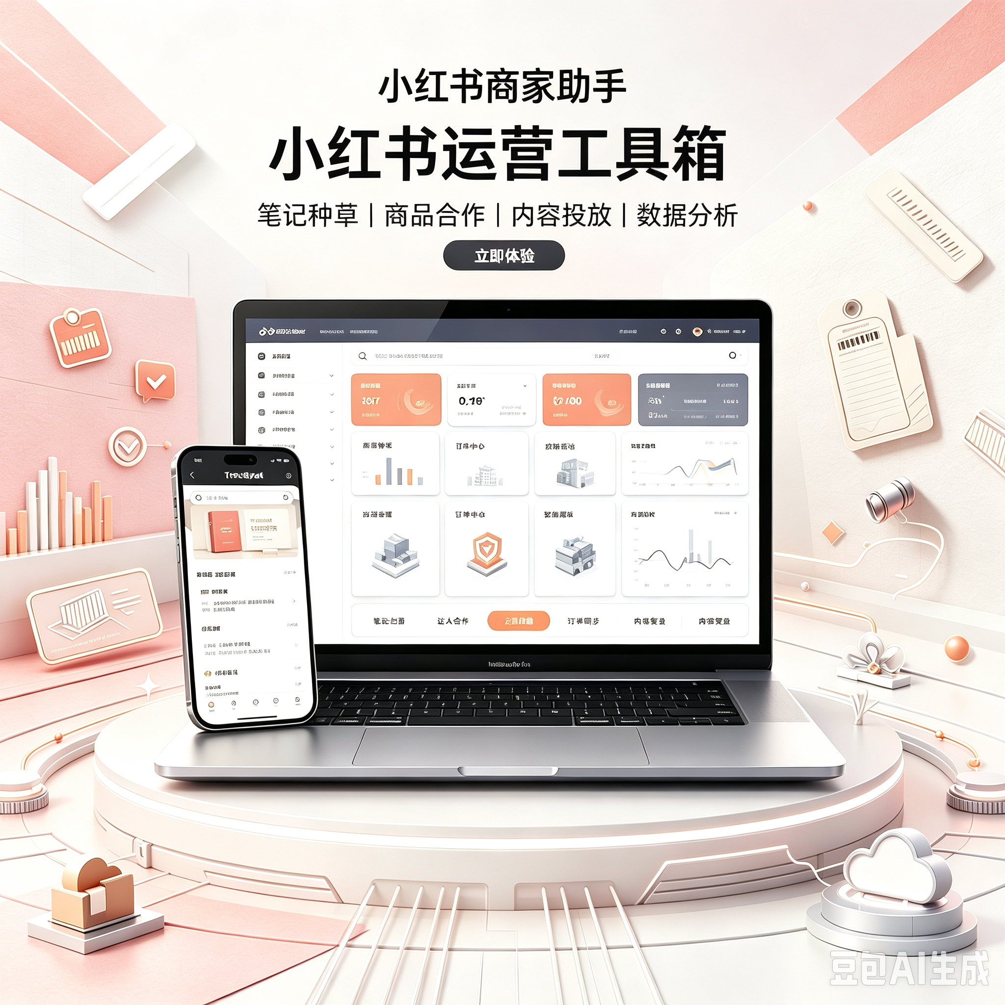 小红书工具软件服务封面