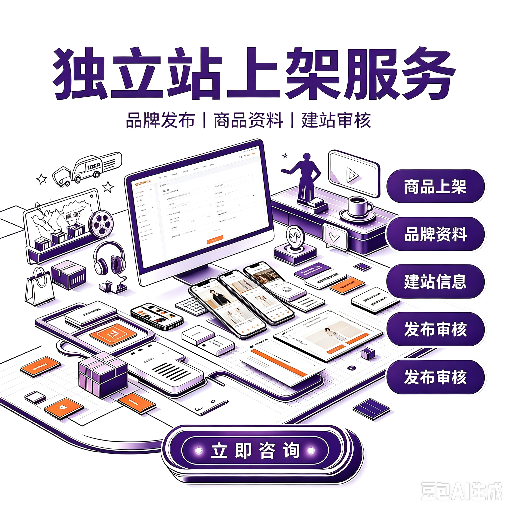 独立站 客服外包服务服务封面