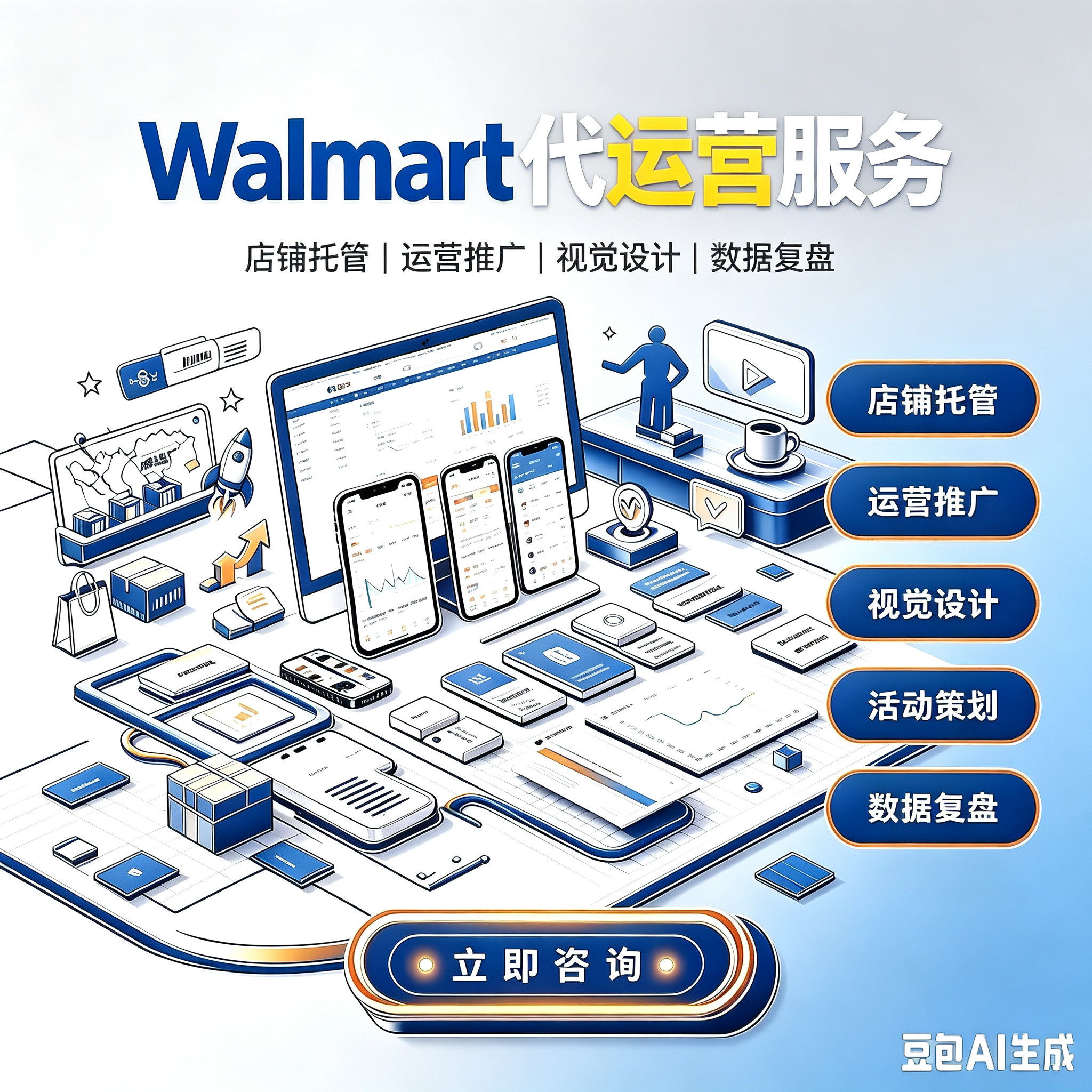Walmart 沃尔玛北美站点全案代运营服务服务封面