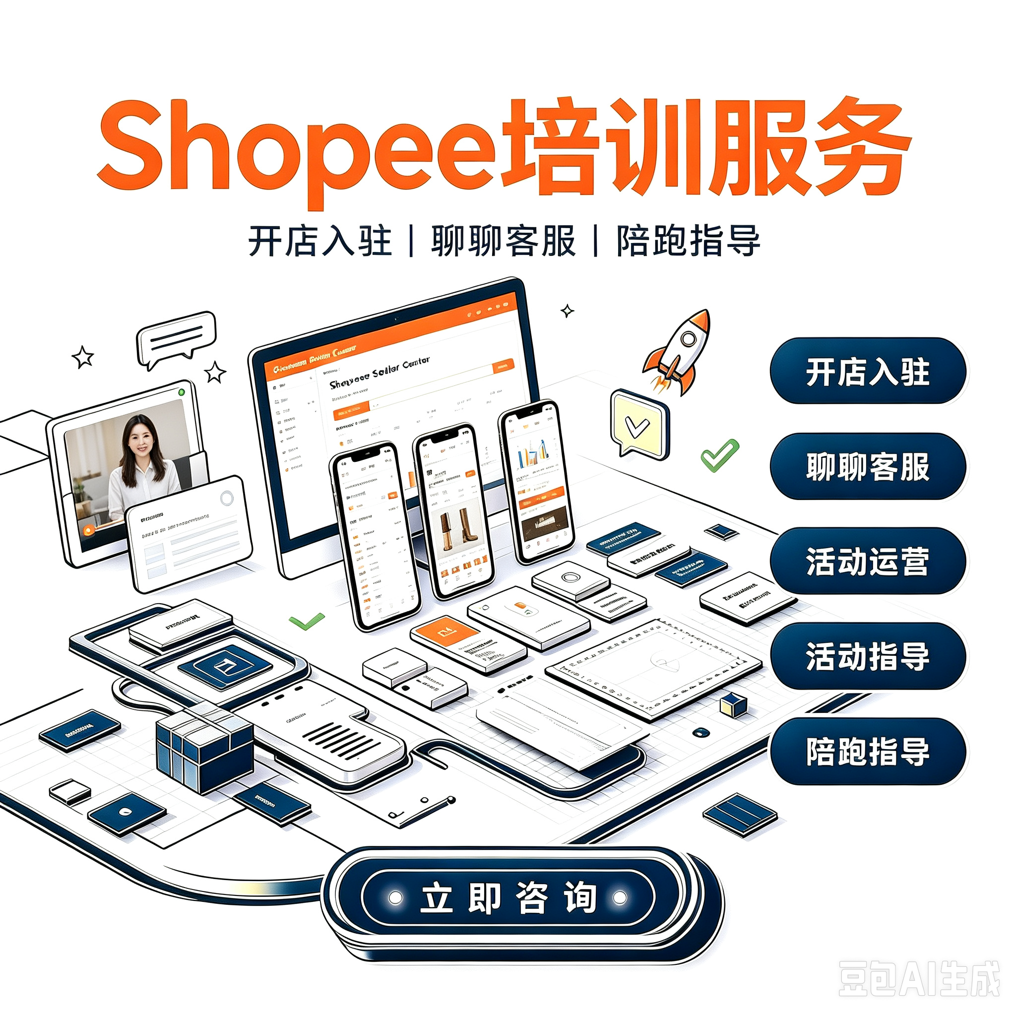 Shopee 虾皮跨境培训服务服务封面