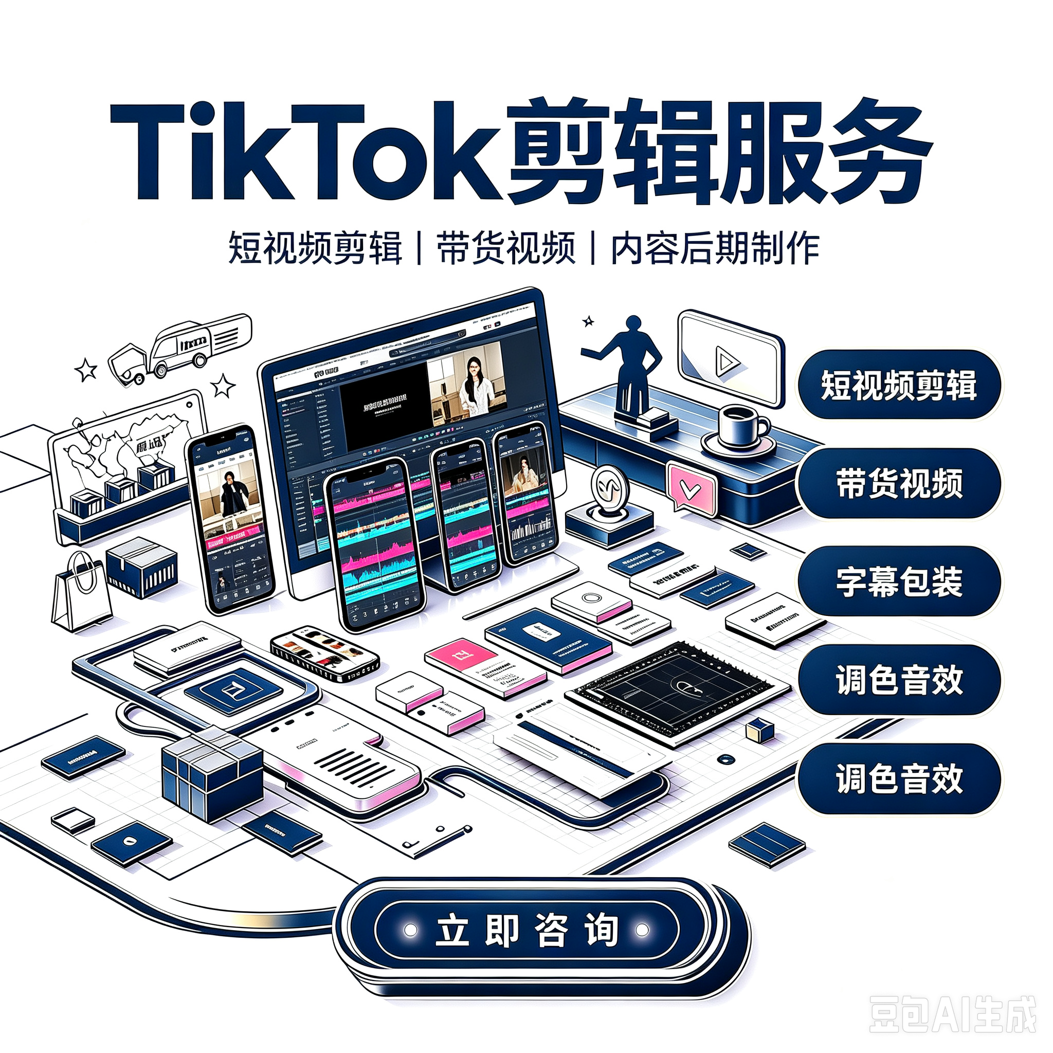 TikTok 剪辑服务服务封面
