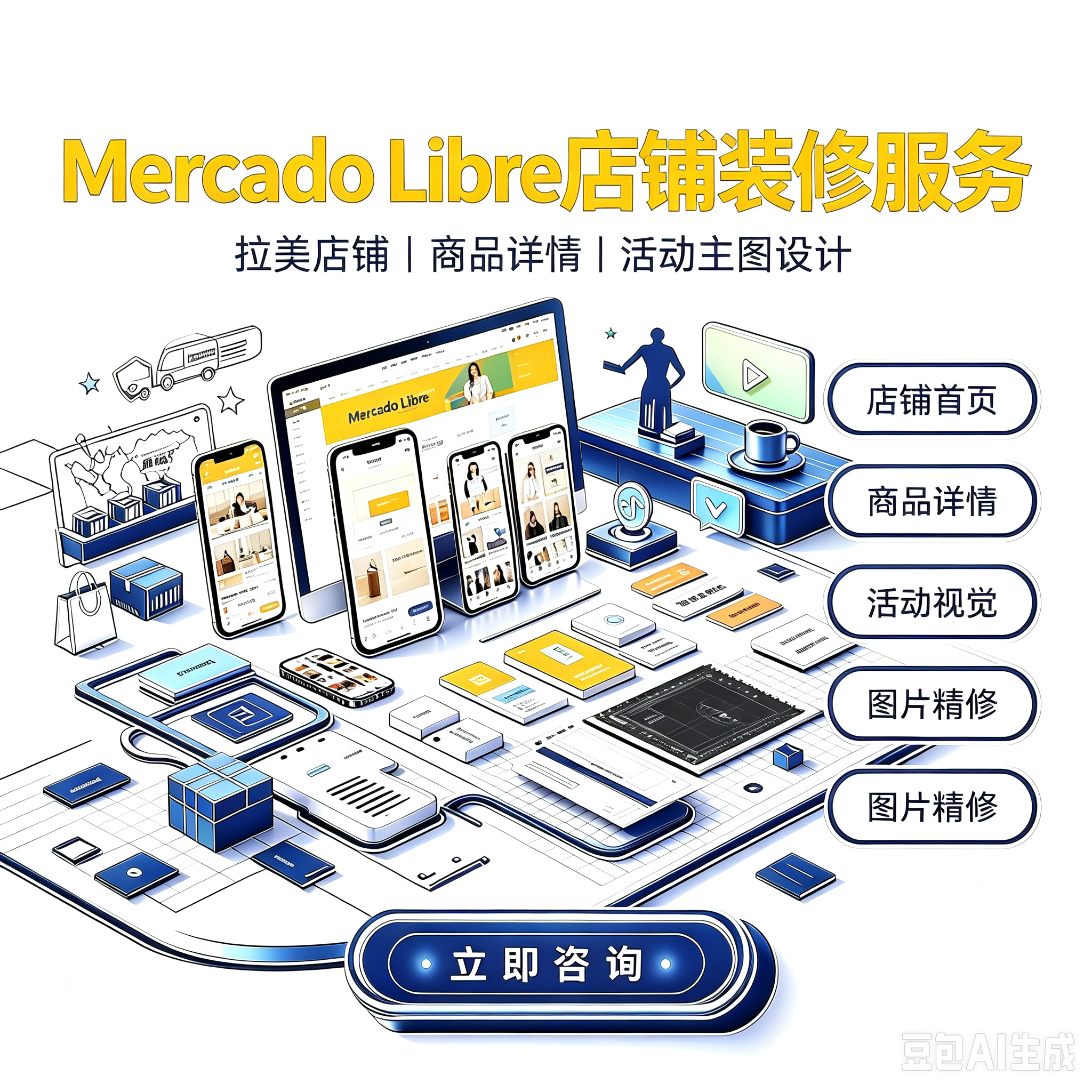 Mercado Libre 美客多店铺装修服务服务封面