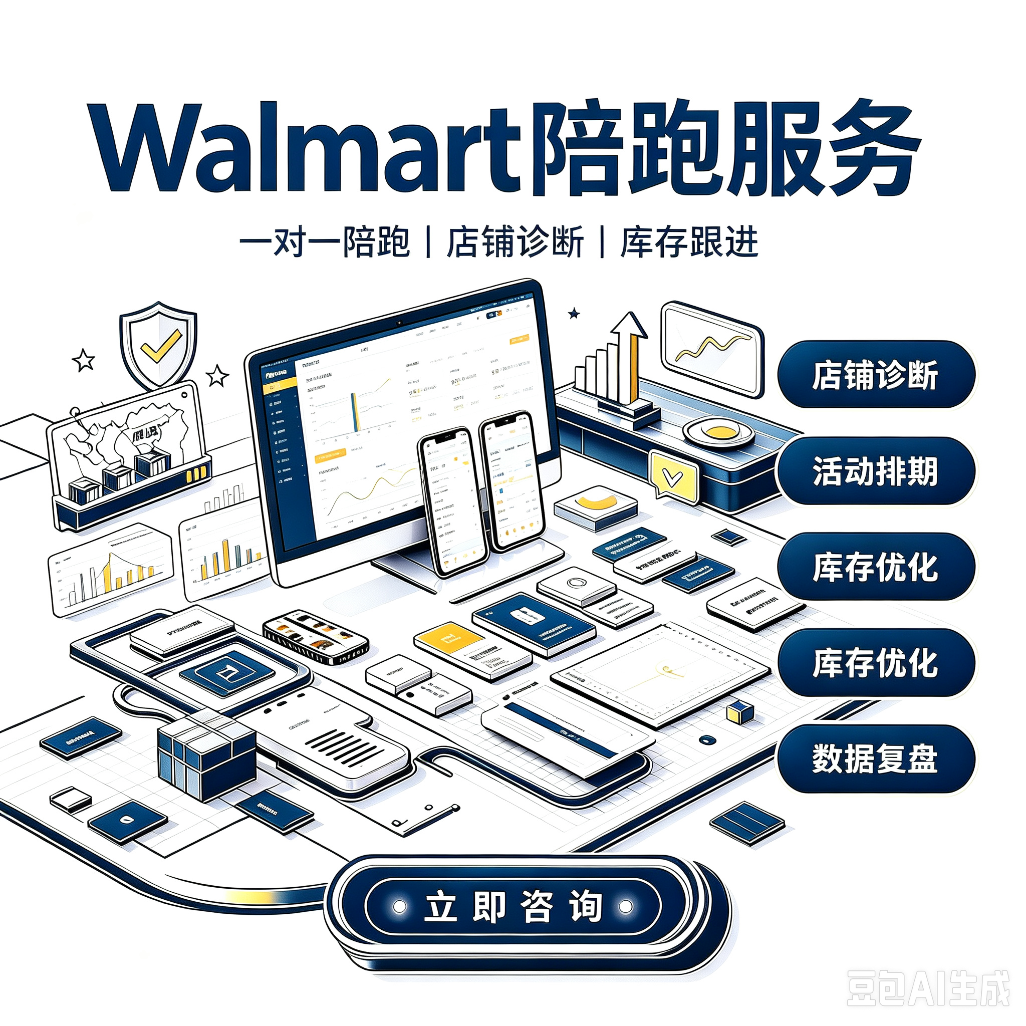 Walmart 沃尔玛跨境店铺一站式陪跑服务服务封面