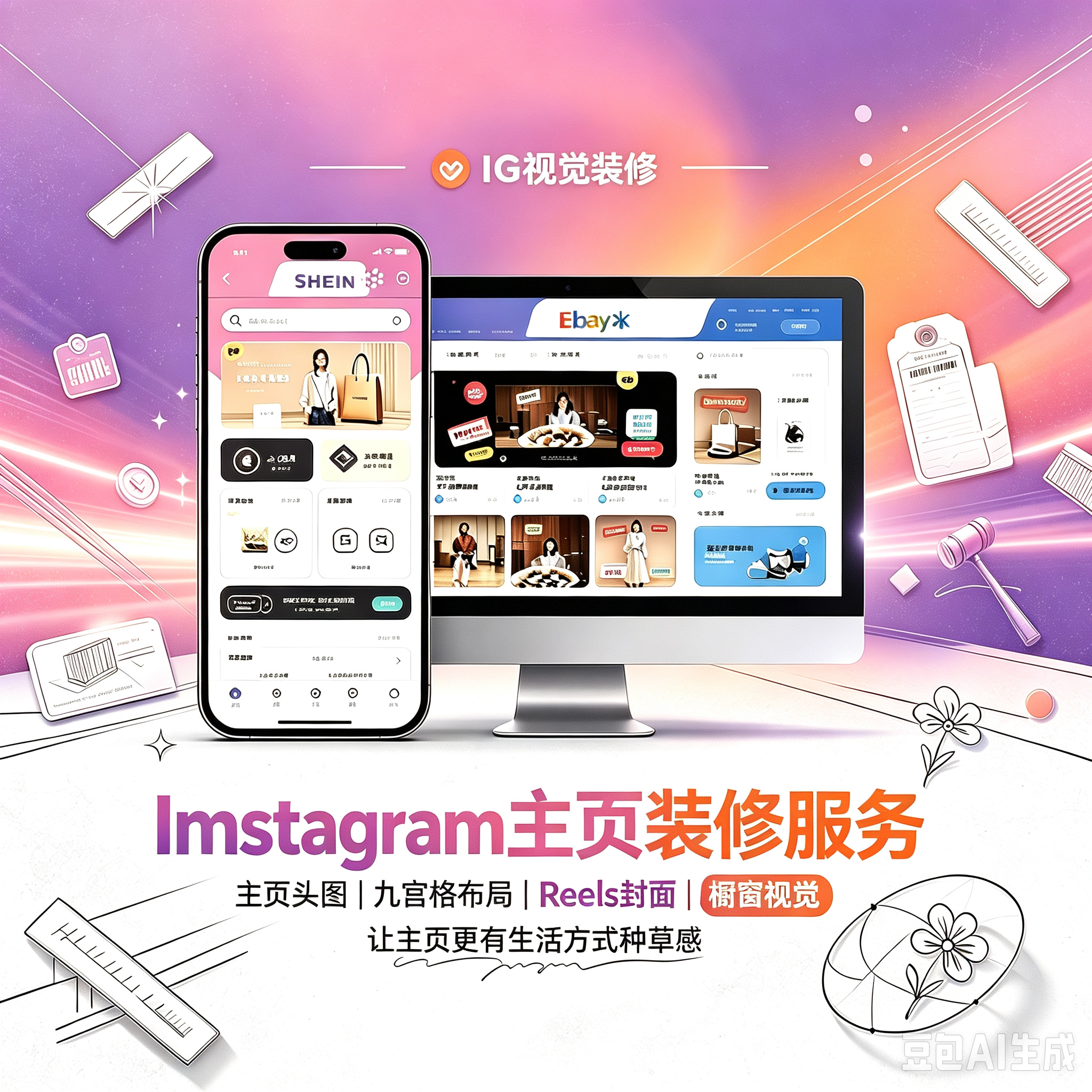 Instagram Shop 主页装修服务封面
