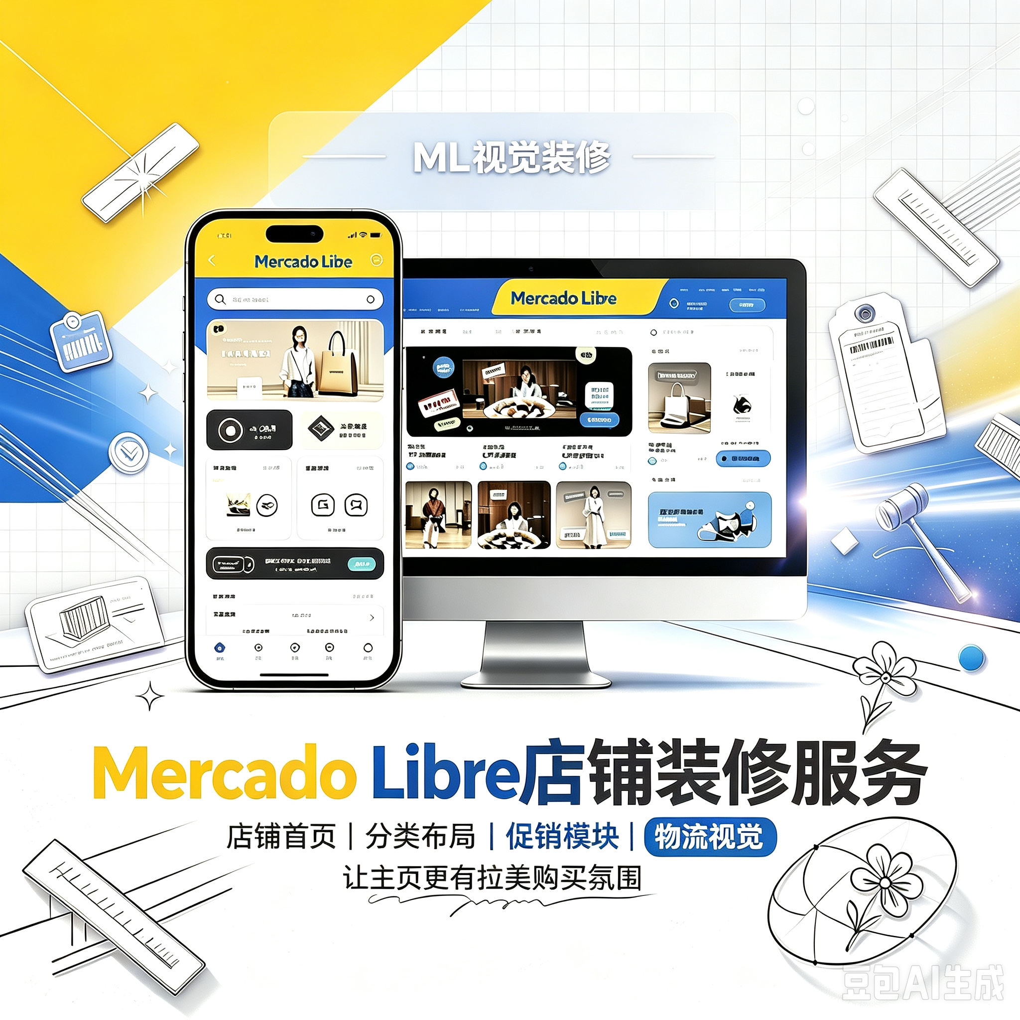 Mercado Libre 美客多主页装修服务封面