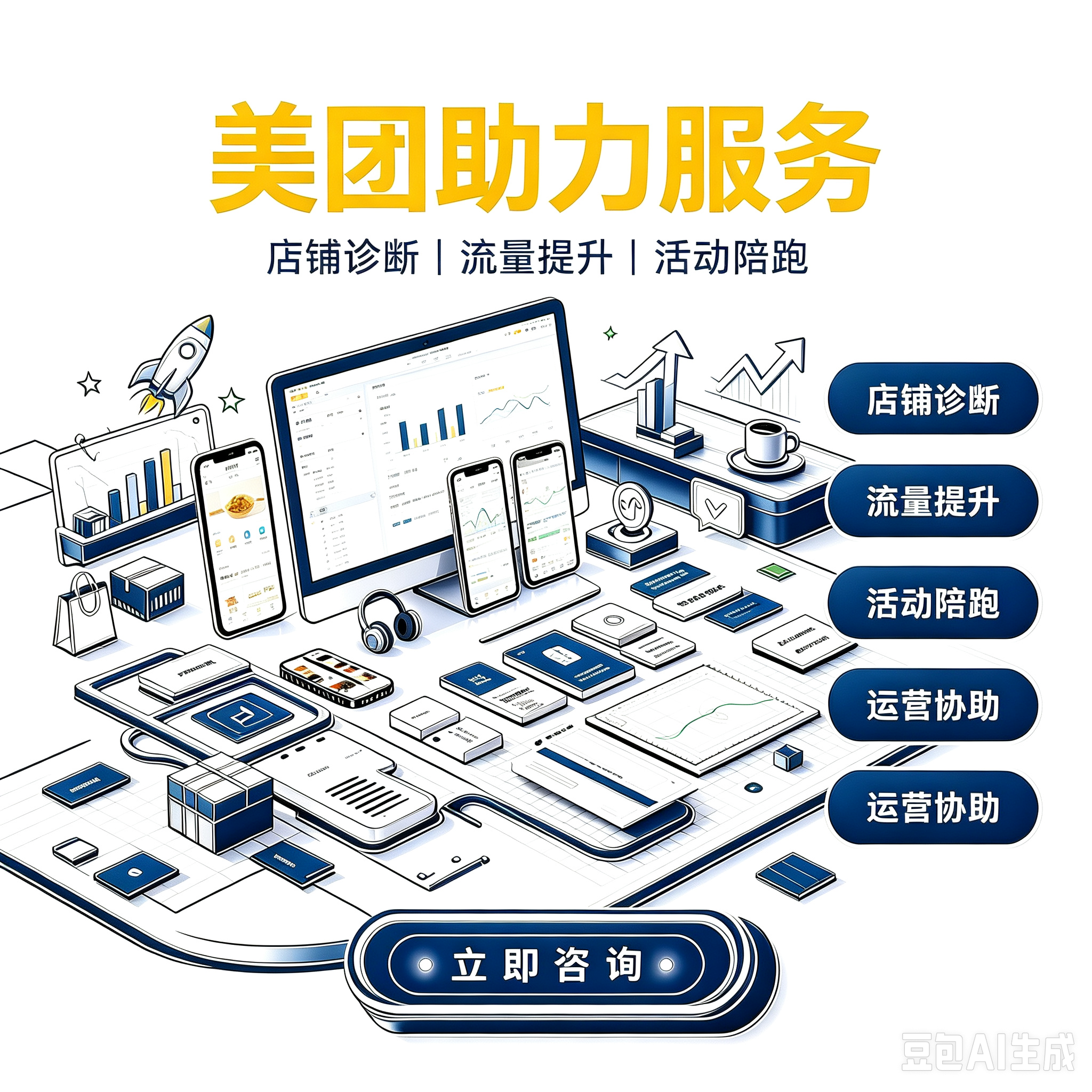 美团店铺助力服务服务封面