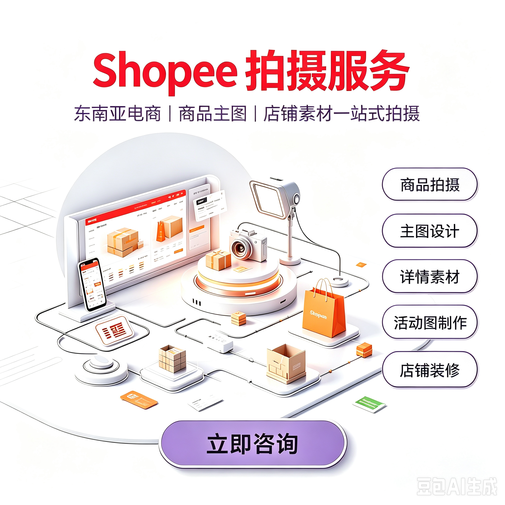 Shopee 虾皮拍摄服务服务封面
