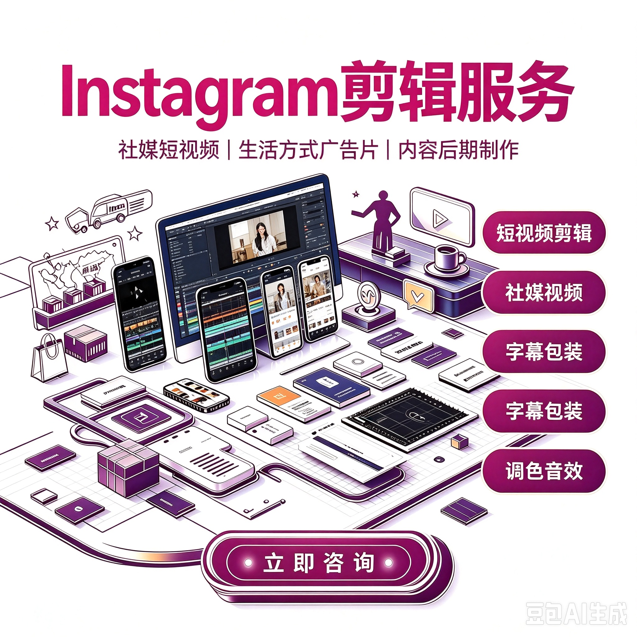 Instagram 剪辑服务服务封面
