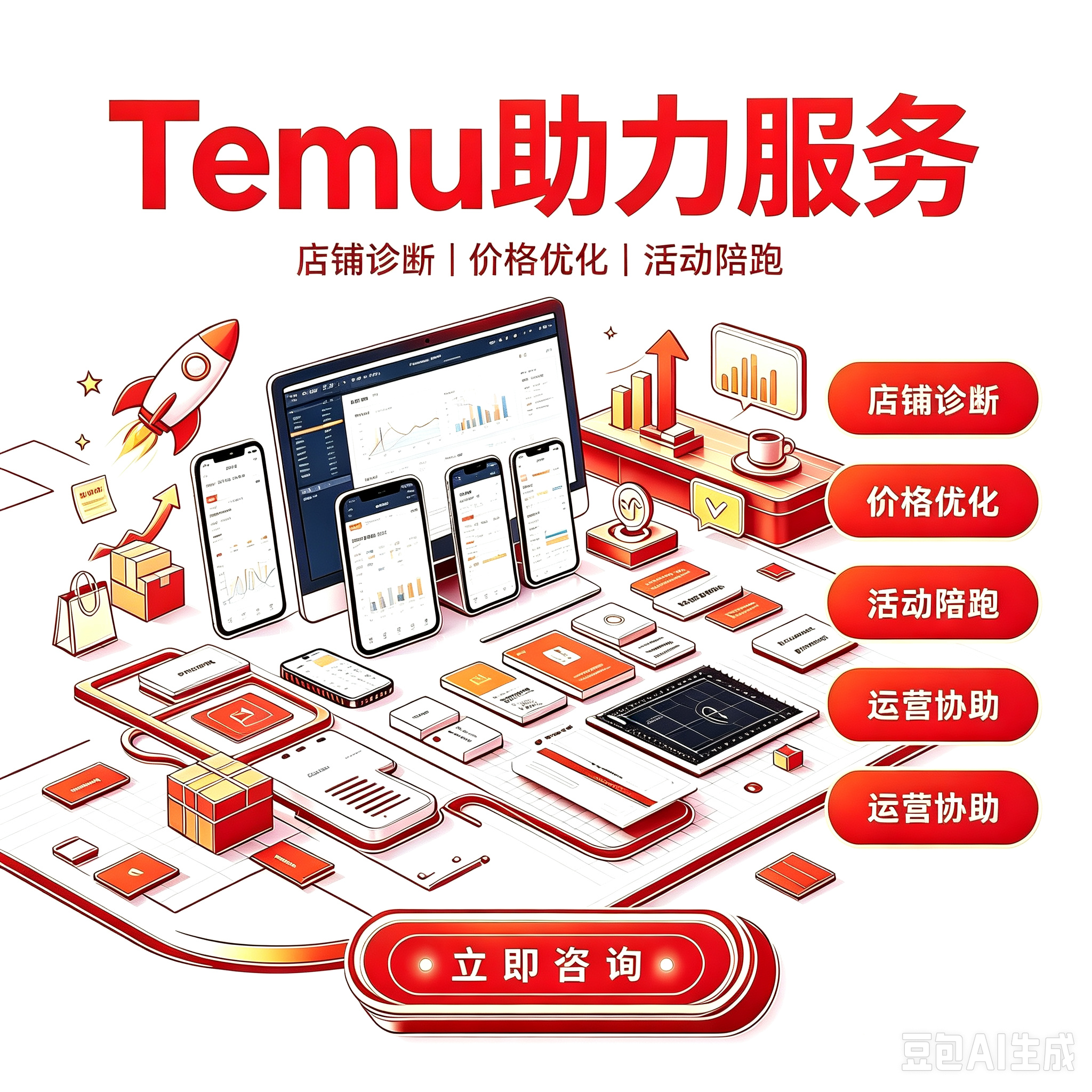 Temu 店铺助力服务服务封面