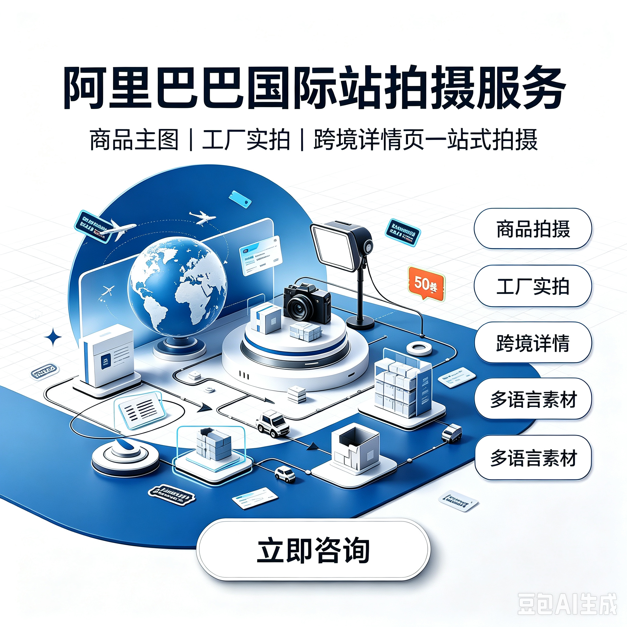 阿里巴巴国际站拍摄服务服务封面