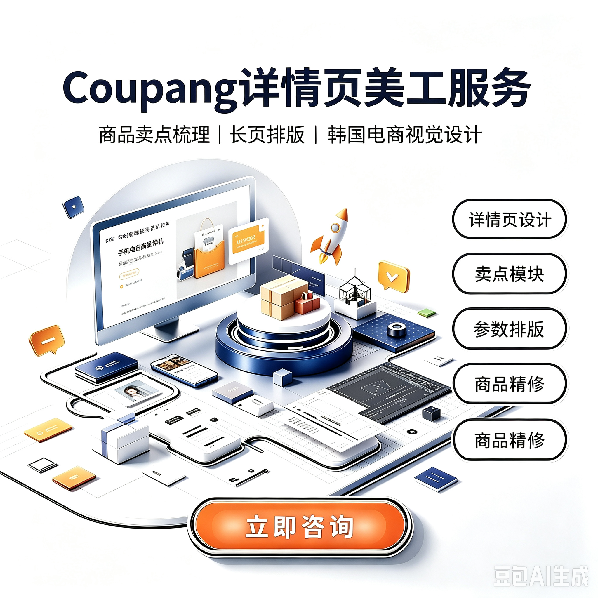 Coupang 酷澎详情页服务封面