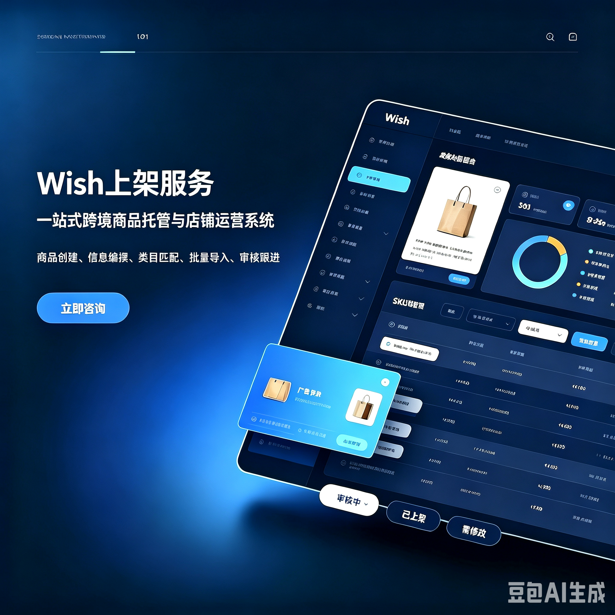 Wish 代上架刊登|跨境商品创建发布代办服务服务封面