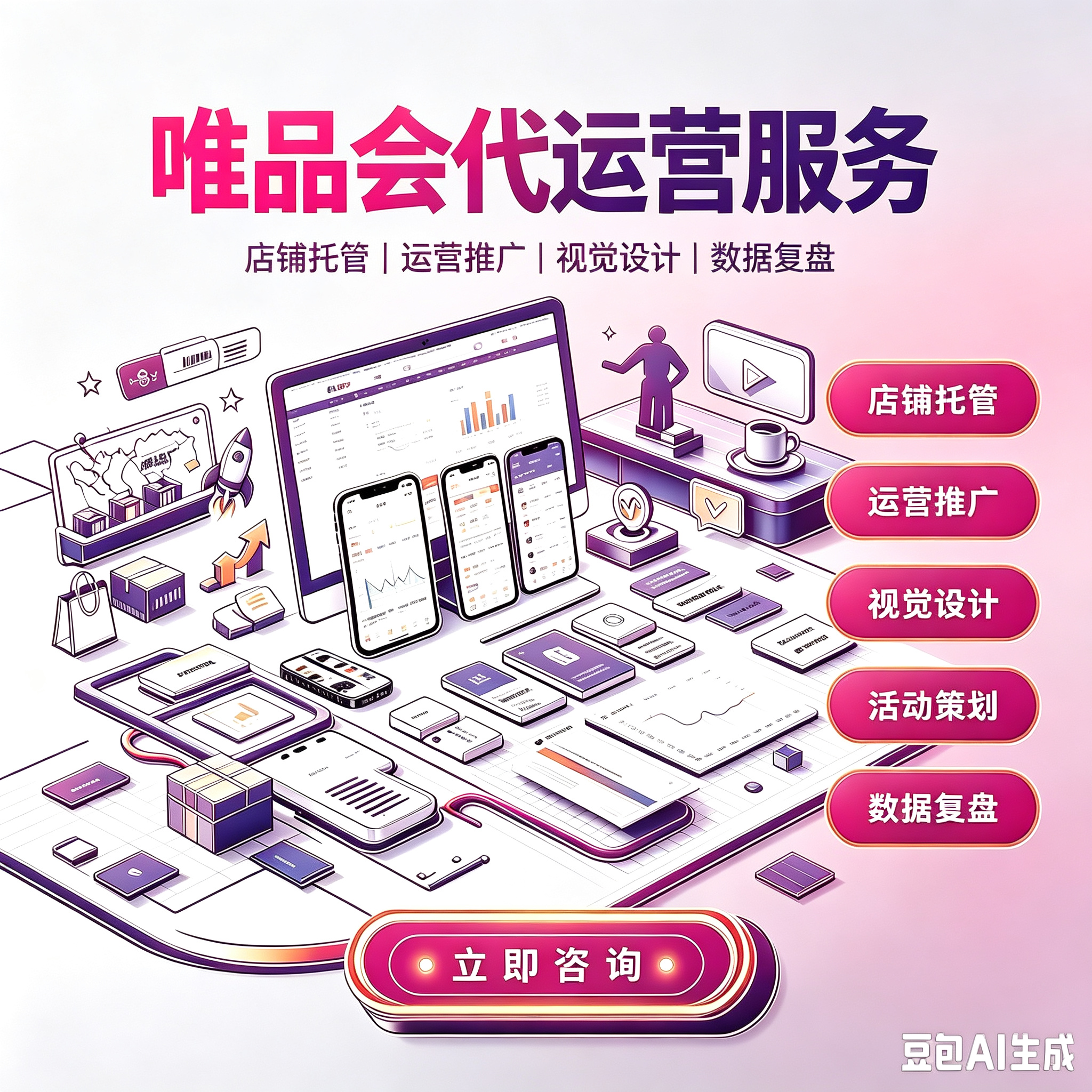 唯品会品牌店铺全案代运营服务服务封面