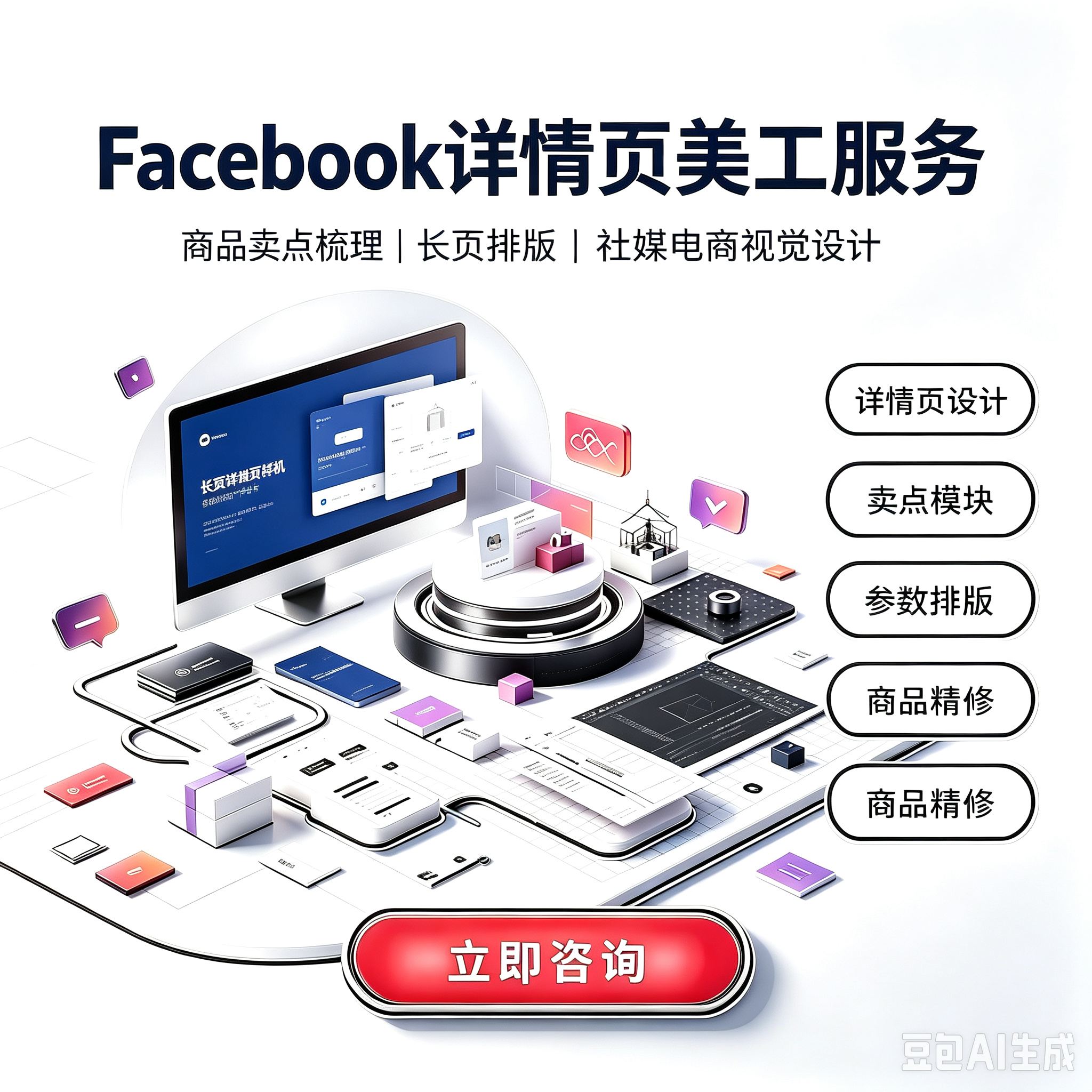 Facebook 详情页服务封面