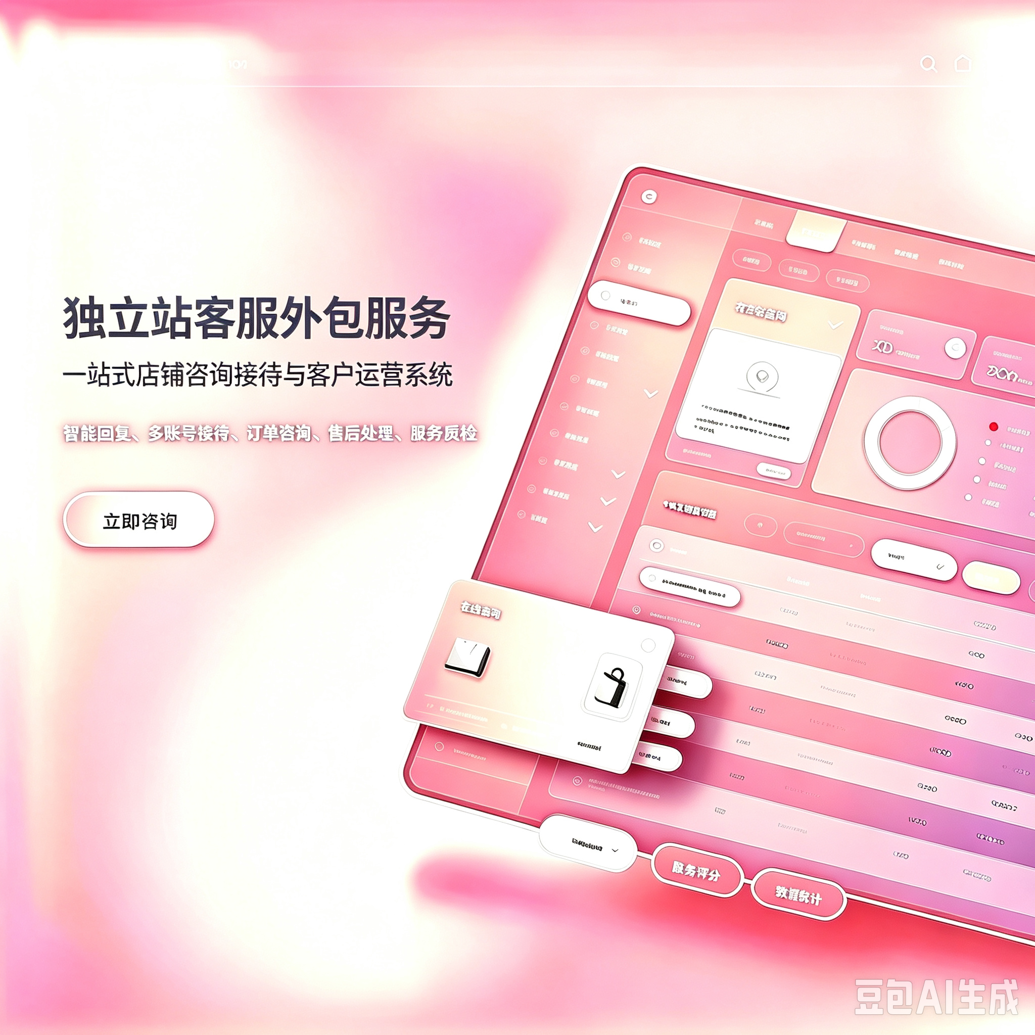独立站客服外包|多语言邮件在线接待 跨境 DTC 店铺售前售后托管服务服务封面