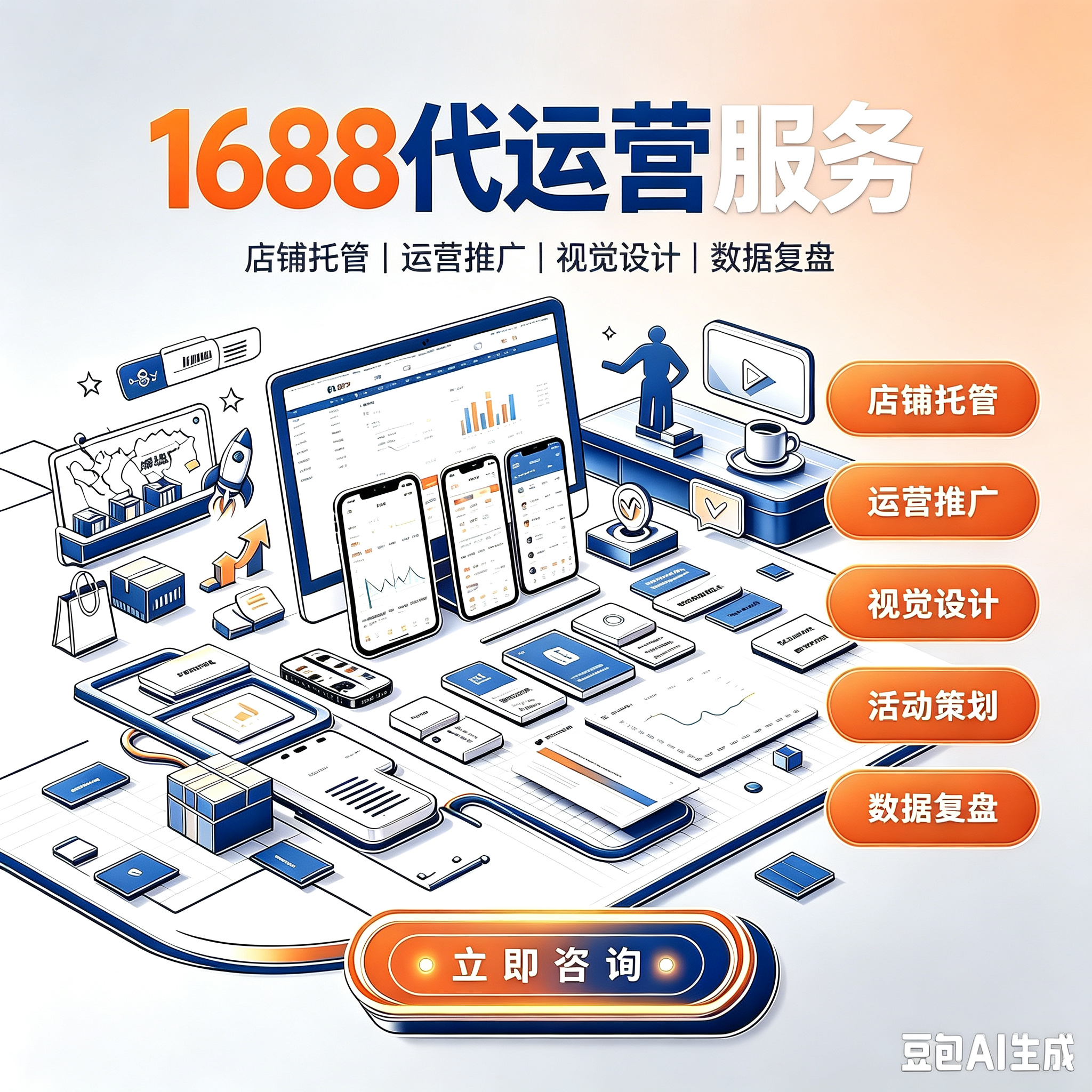 1688 店铺全案代运营服务服务封面