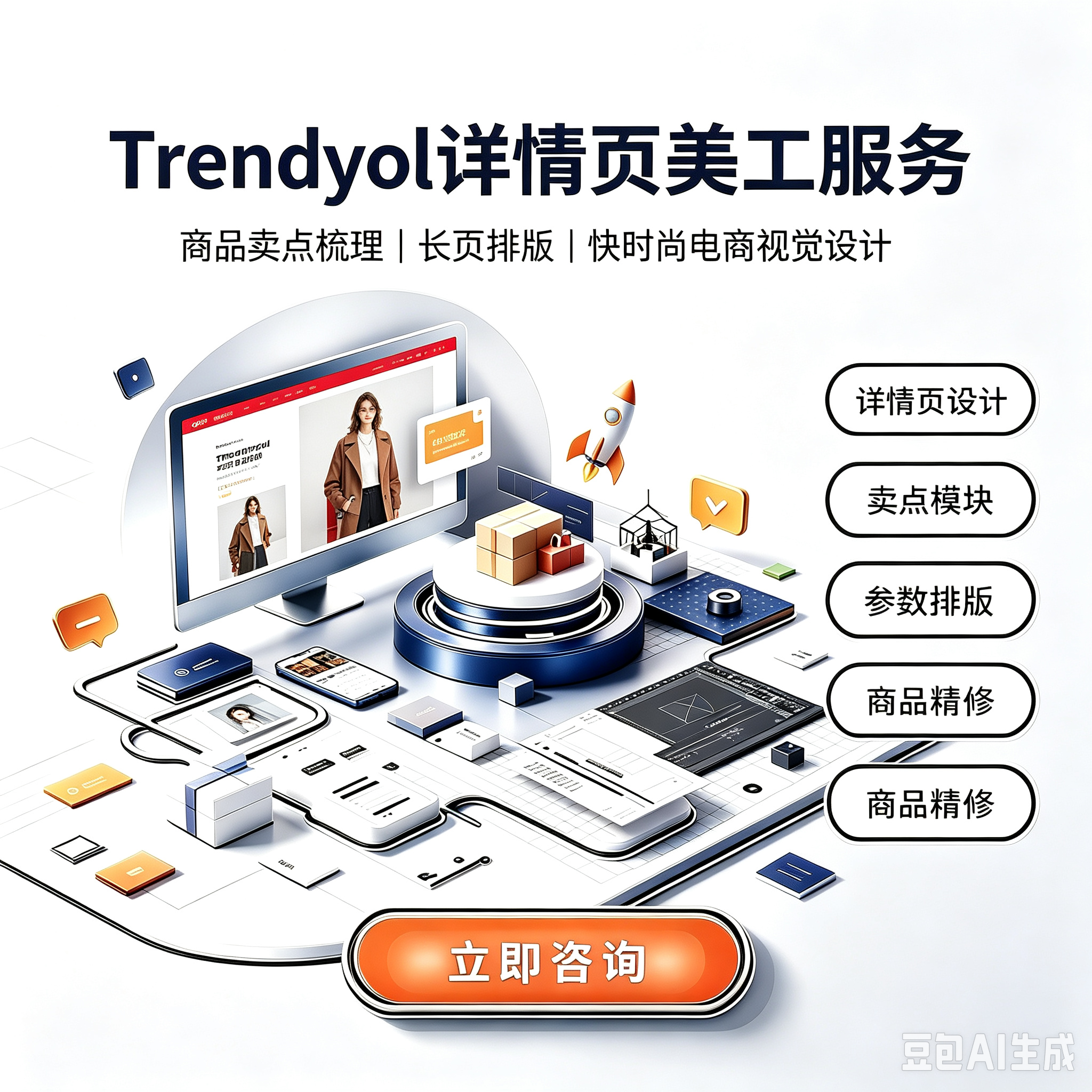 Trendyol 详情页美工服务封面