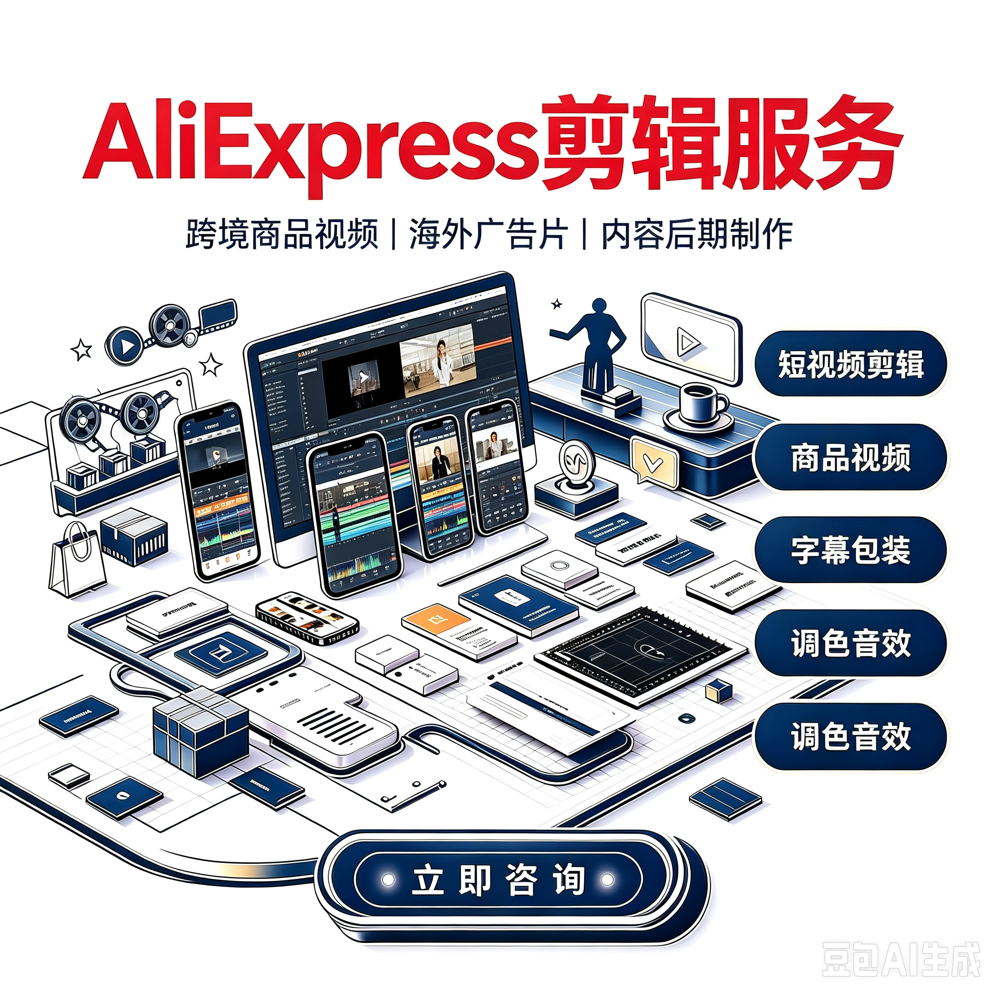AliExpress 速卖通 剪辑服务服务封面