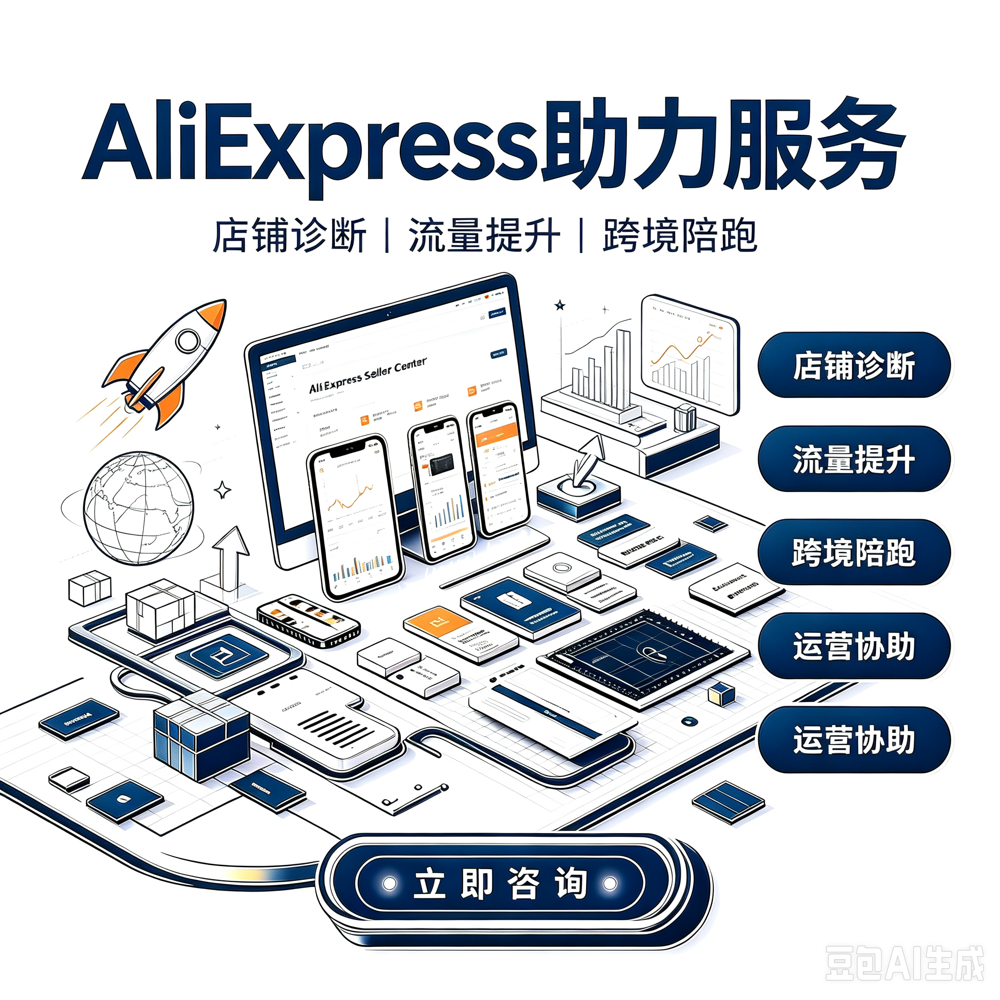 速卖通 AliExpress 店铺助力服务服务封面