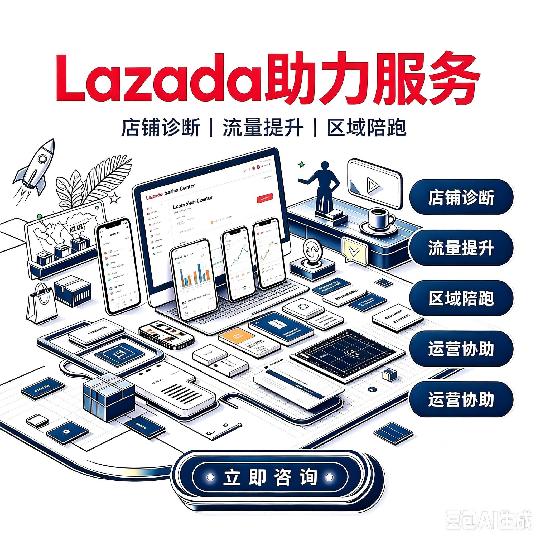 Lazada 店铺助力服务服务封面