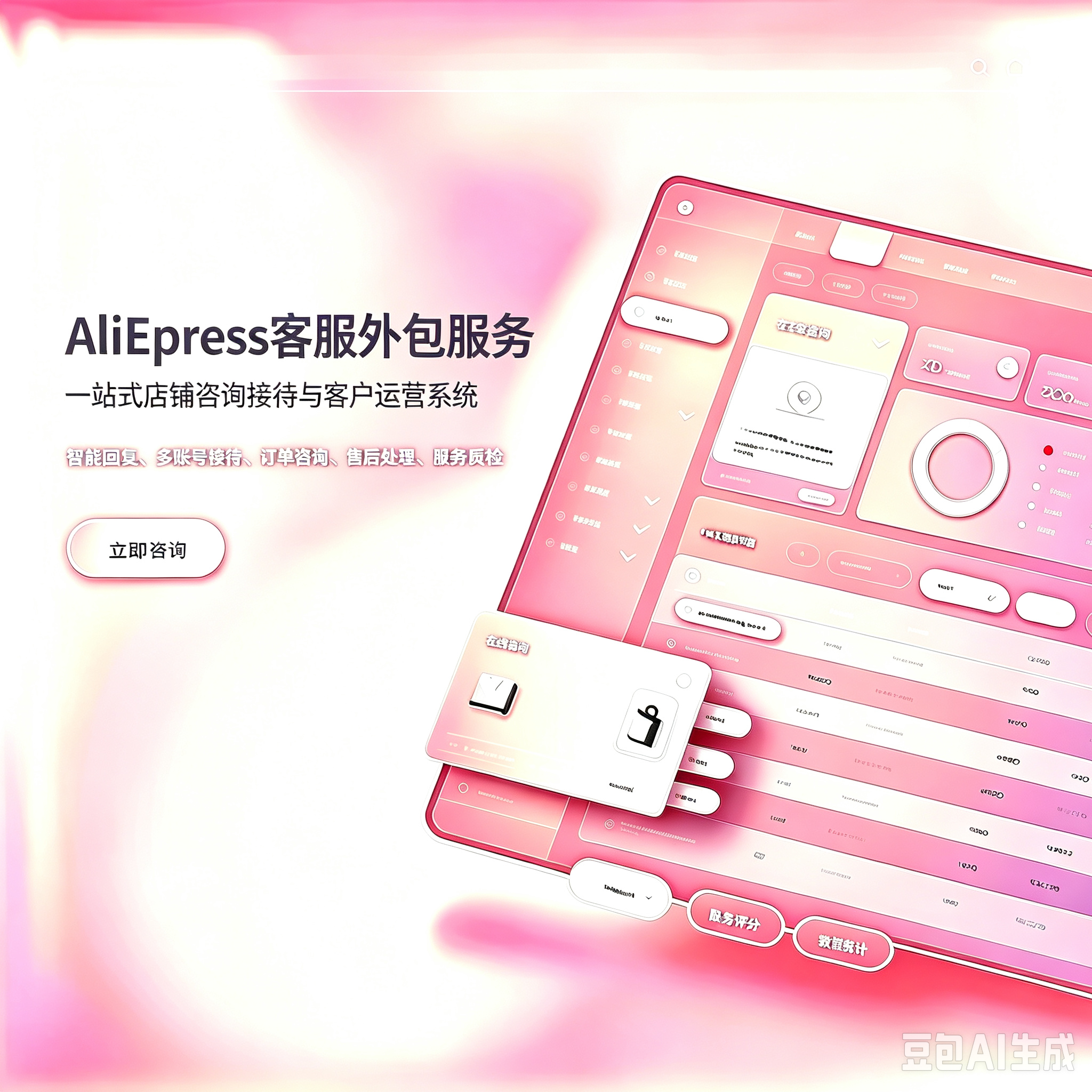 AliExpress 速卖通客服外包|卖家后台英文站内信 跨境订单纠纷店铺售前售后托管服务服务封面