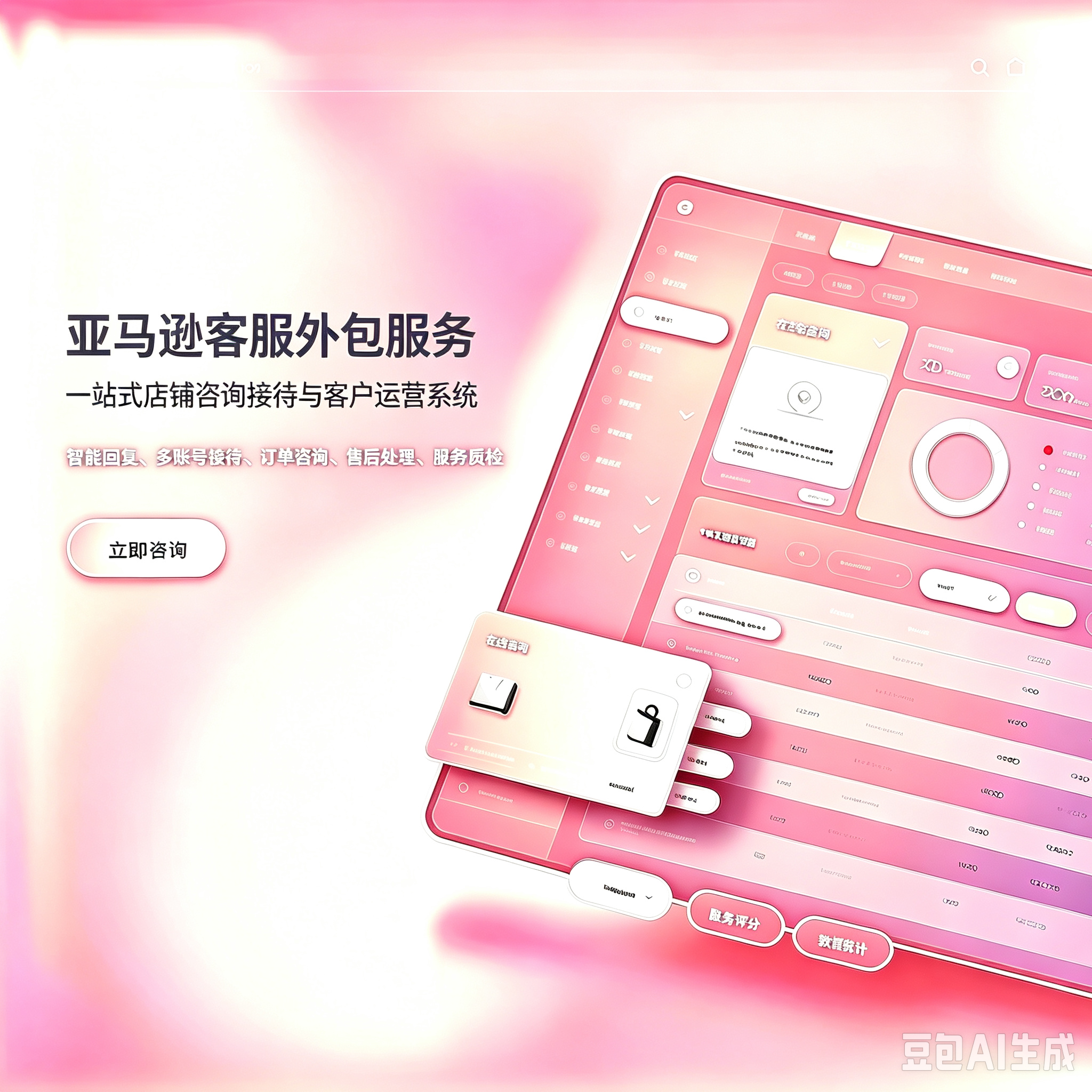 亚马逊客服外包|站内信英文接待 A‑to‑Z 纠纷 跨境店铺售前售后托管服务服务封面