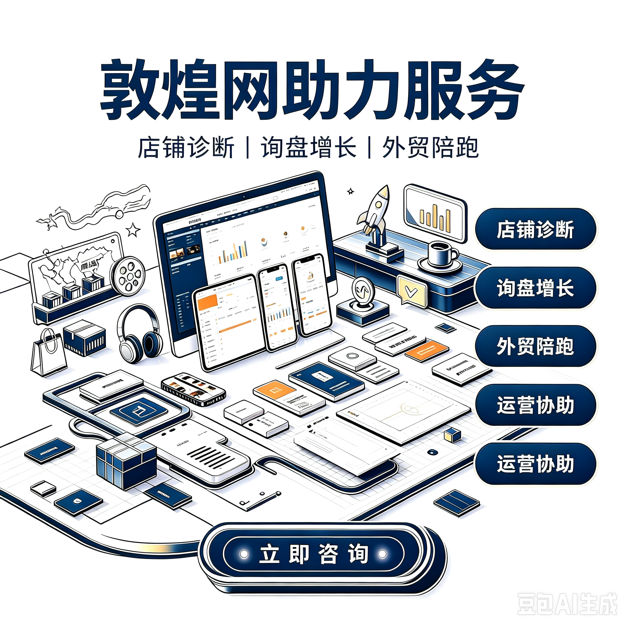 敦煌网店铺助力服务服务封面