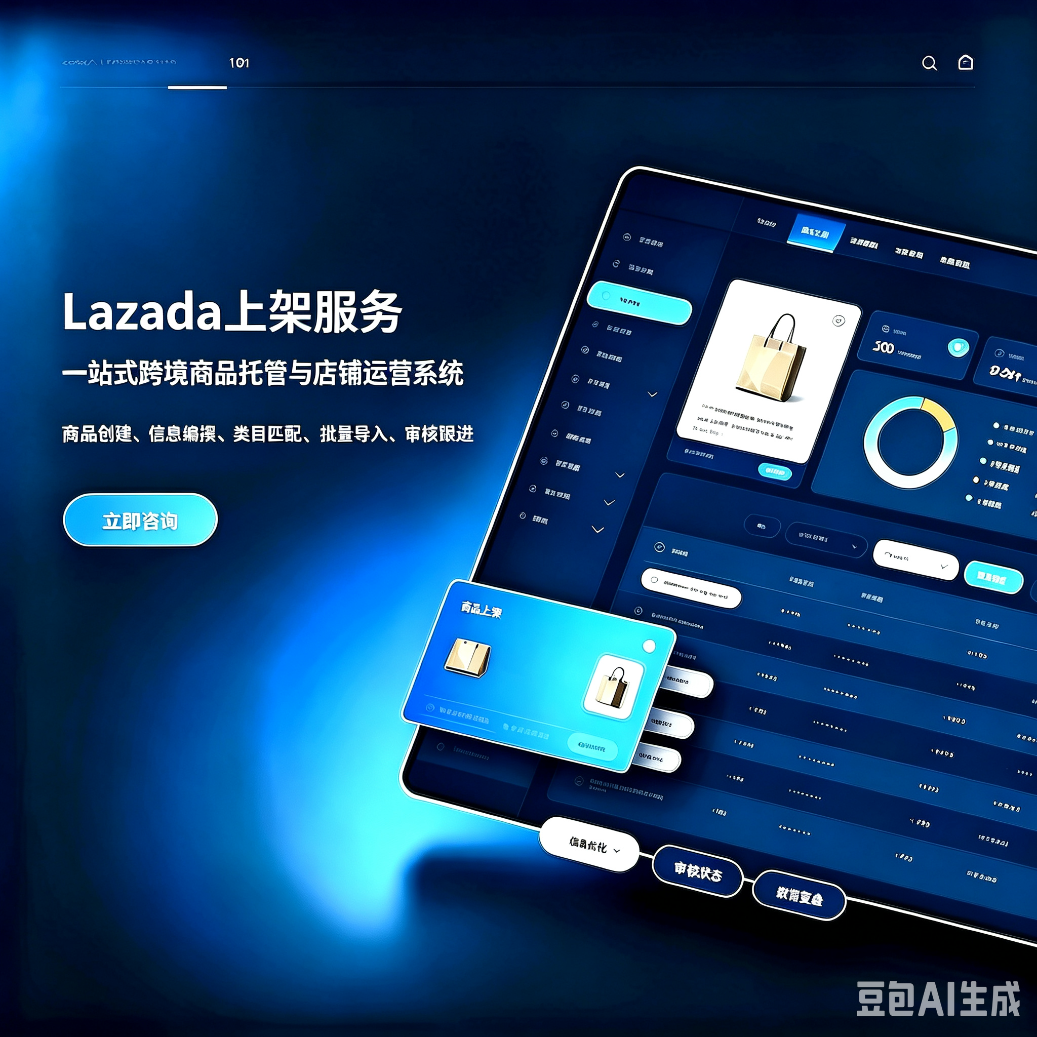 Lazada 来赞达代上架刊登|东南亚跨境商品链接创建发布代办服务服务封面