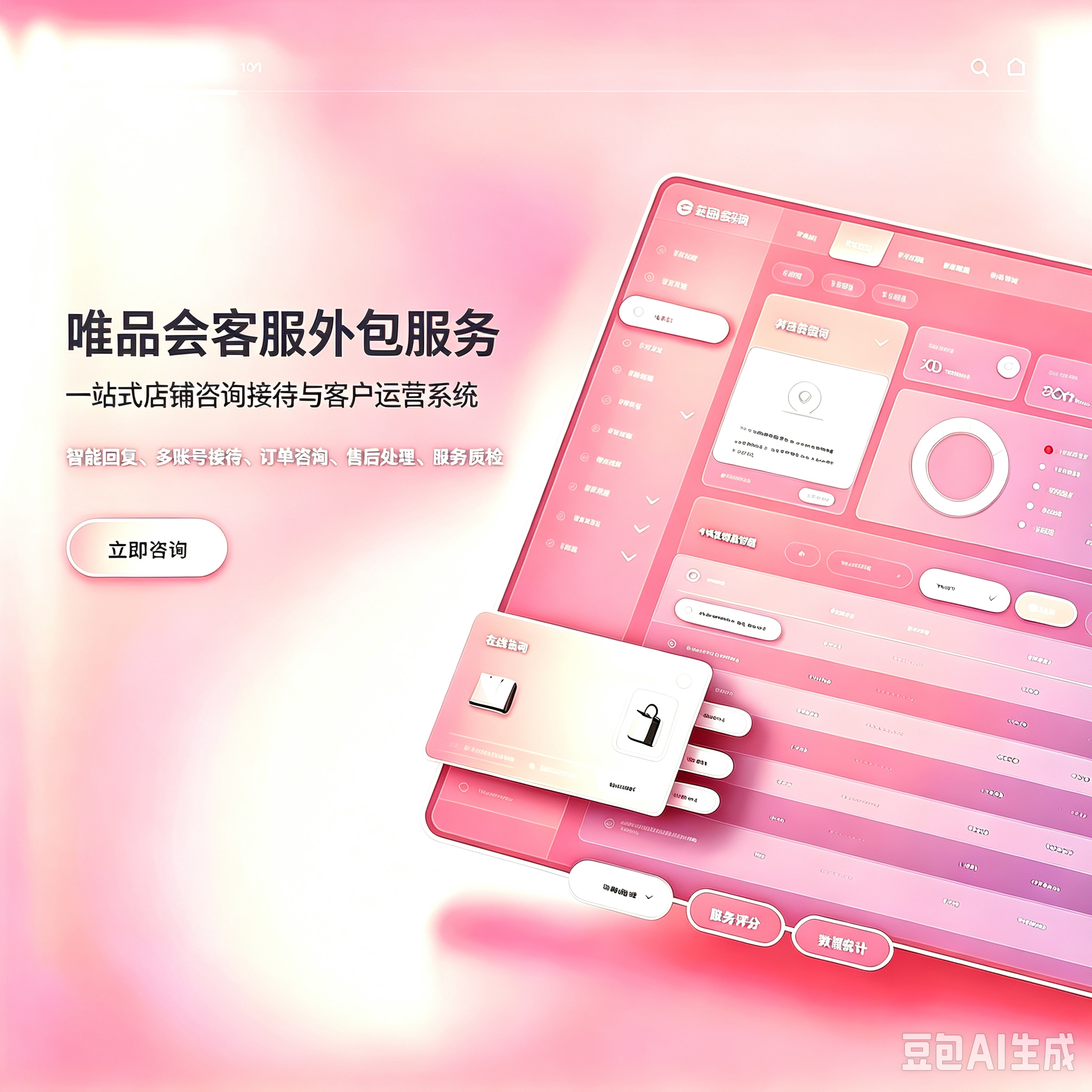 唯品会客服外包|商家后台在线接待 品牌店铺售前售后托管服务服务封面