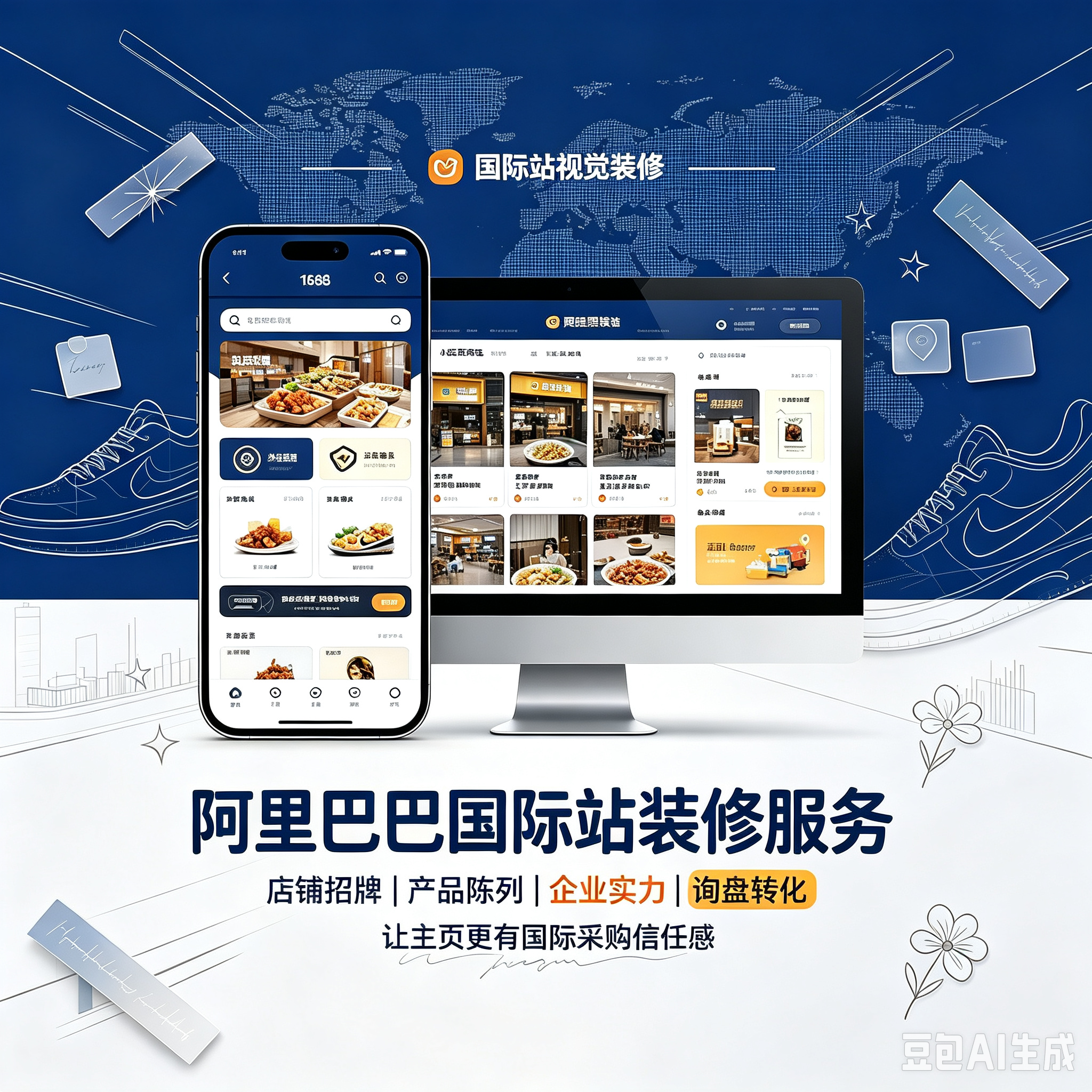 阿里巴巴国际站主页装修服务封面