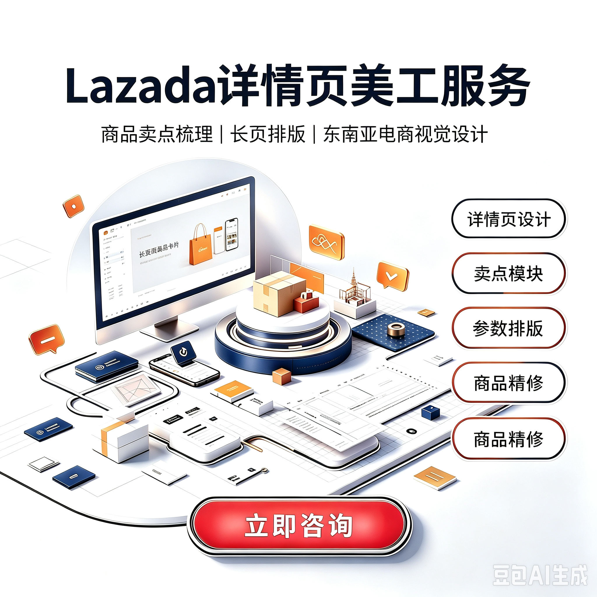 Lazada 详情页服务封面
