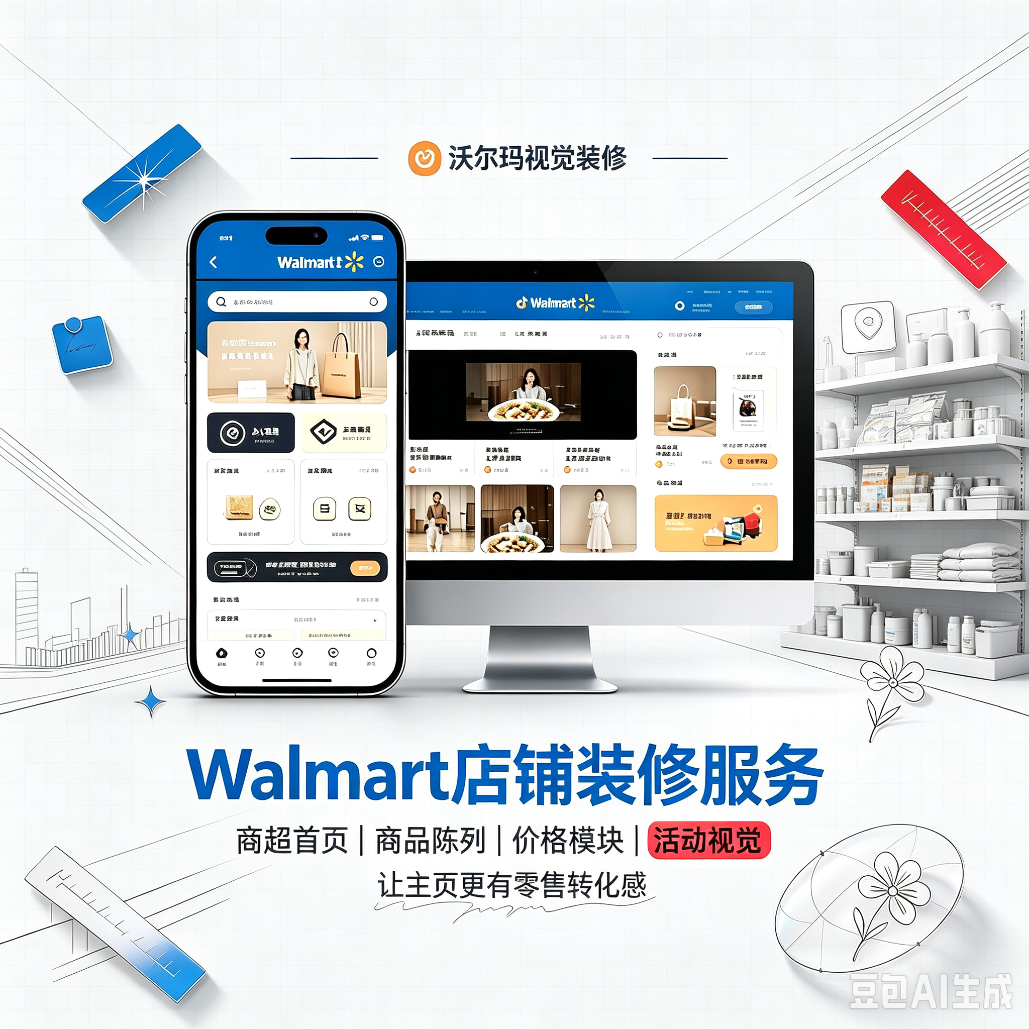 Walmart 沃尔玛主页装修服务封面