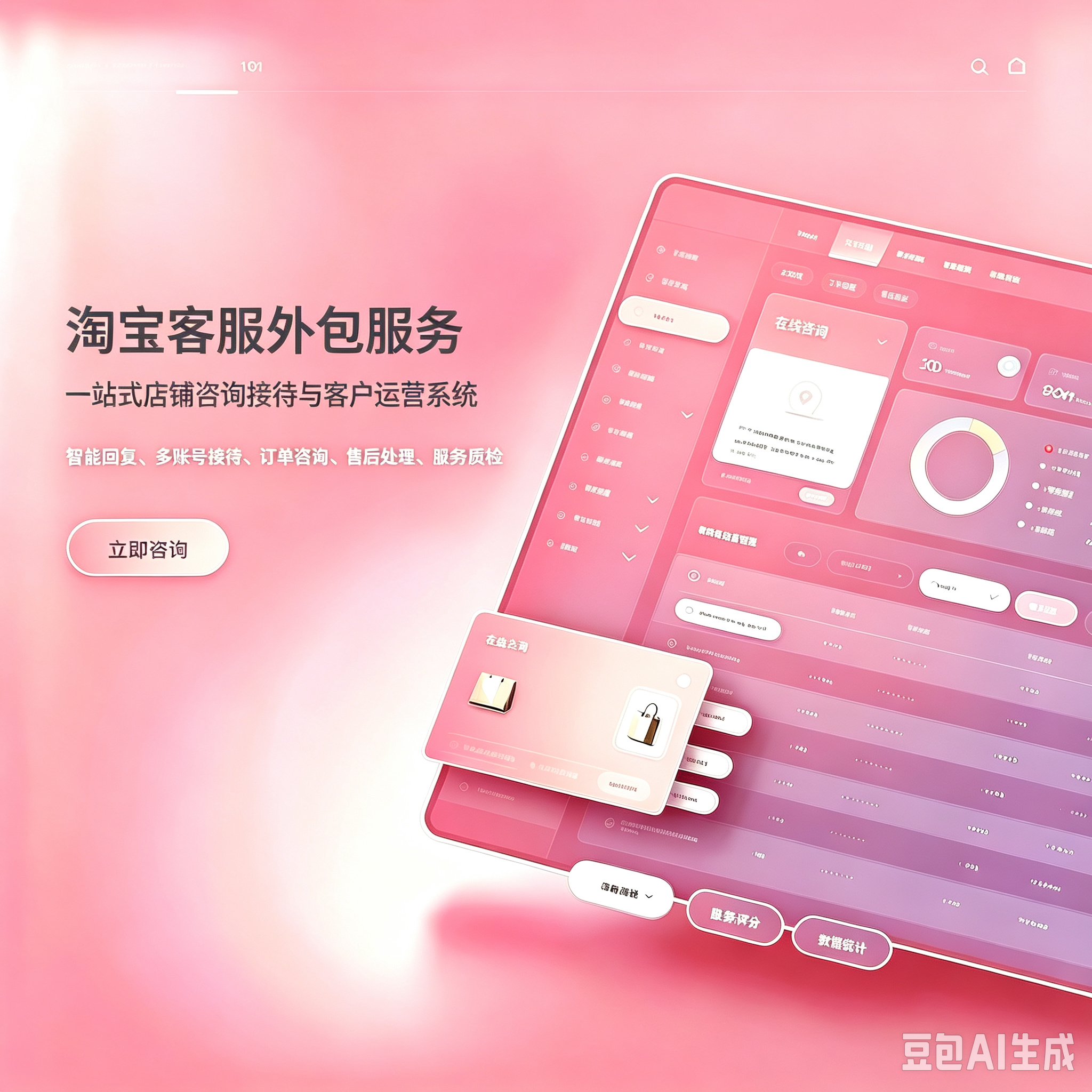 淘宝客服外包|旺旺在线接待 售前售后托管服务服务封面