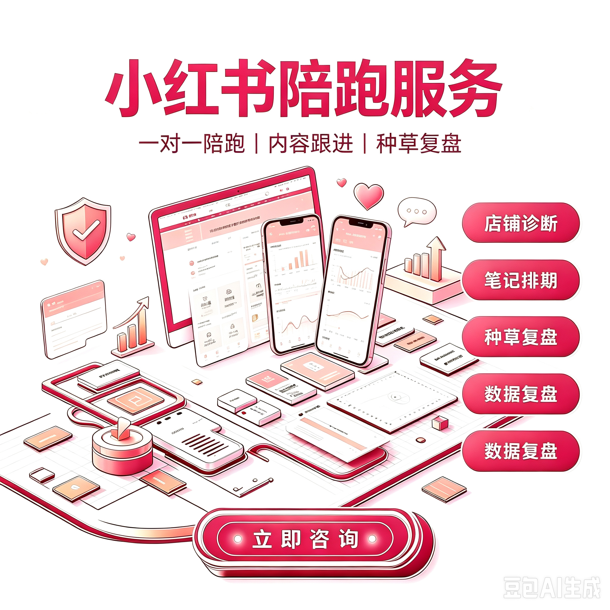 小红书品牌账号一站式陪跑服务服务封面