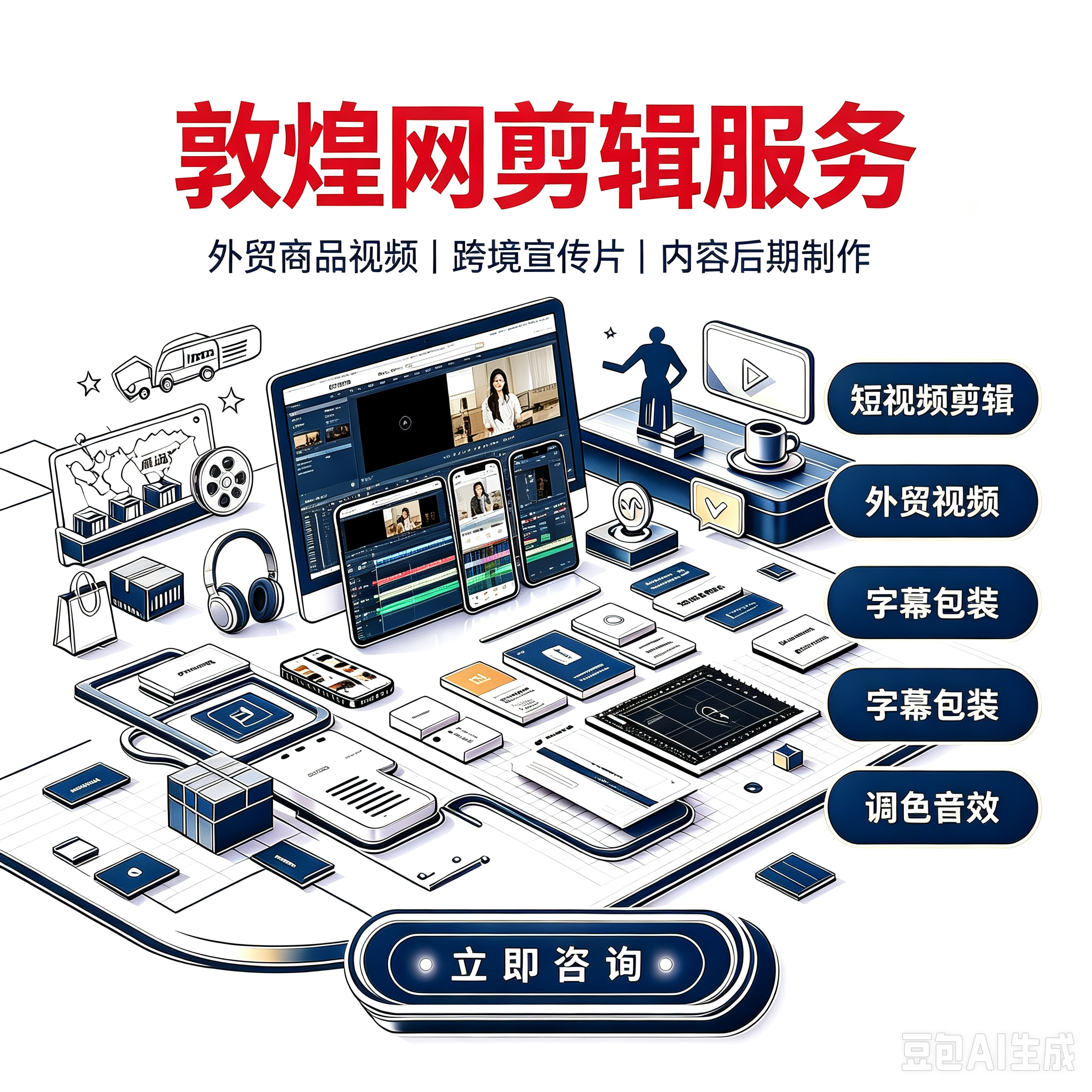 敦煌网 剪辑服务服务封面