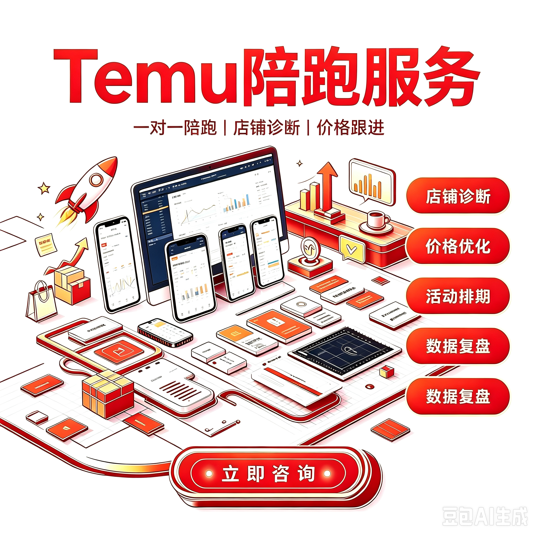 Temu 跨境供应商一站式陪跑服务服务封面
