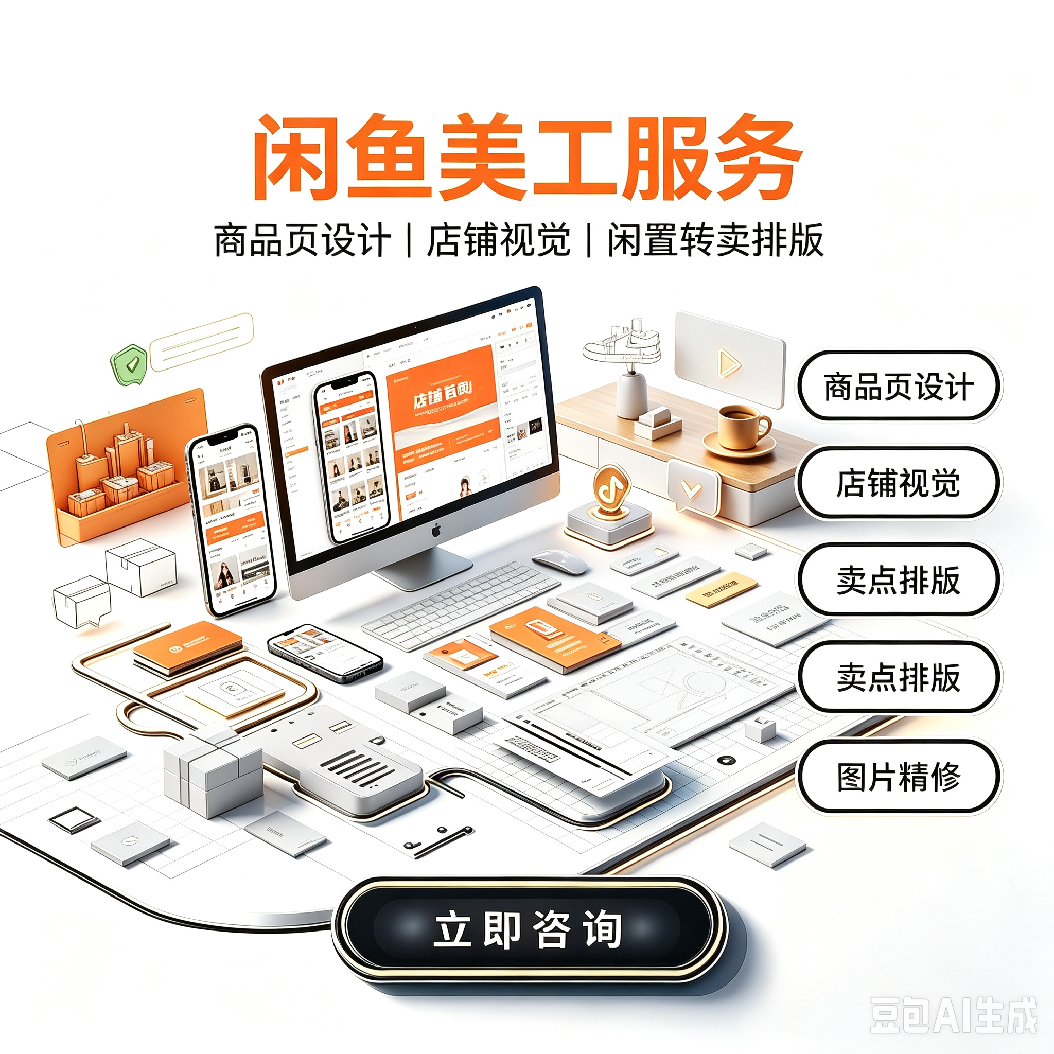 闲鱼店铺装修服务服务封面