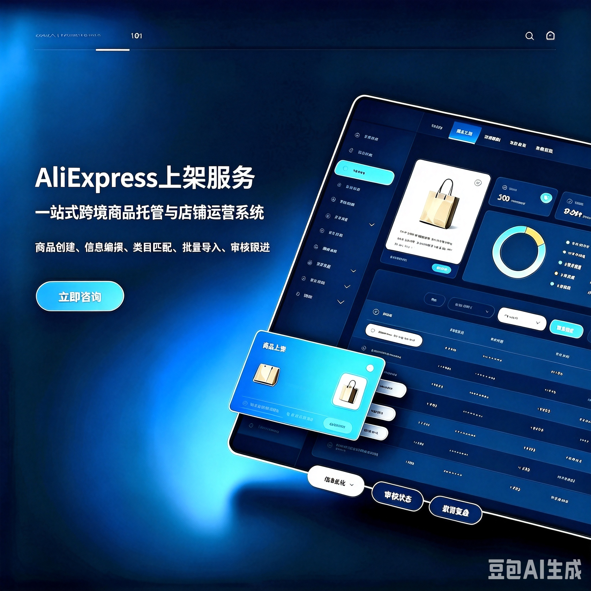 AliExpress 速卖通代上架刊登|跨境商品链接创建发布代办服务服务封面