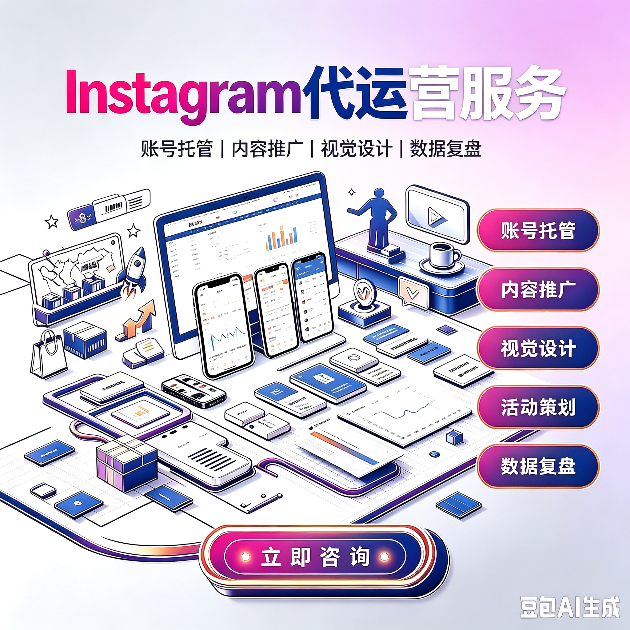 Instagram 品牌种草全案代运营服务服务封面