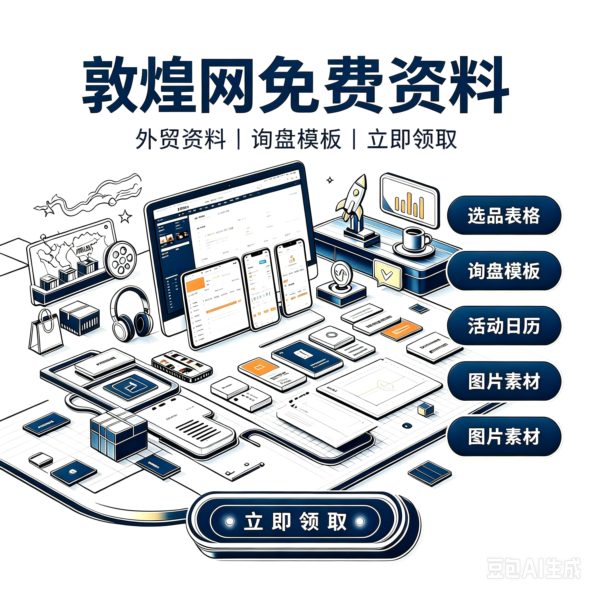 敦煌网免费 B2B 跨境资料服务封面