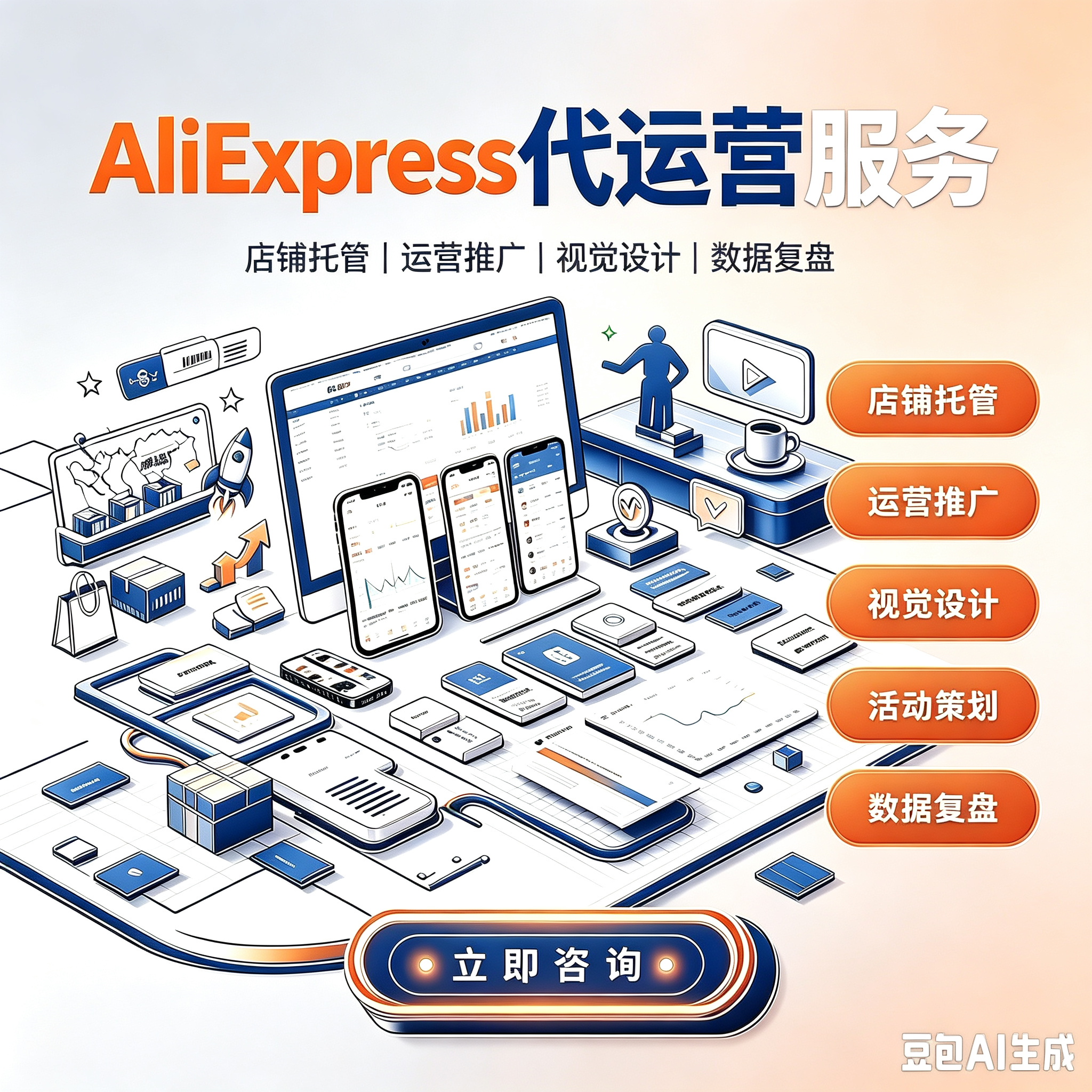 AliExpress 速卖通全球站点全案代运营服务服务封面