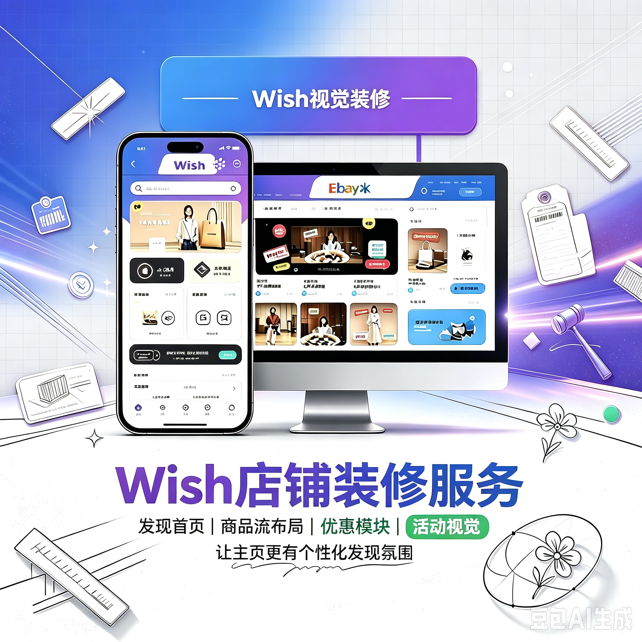 Wish 店铺主页装修服务封面