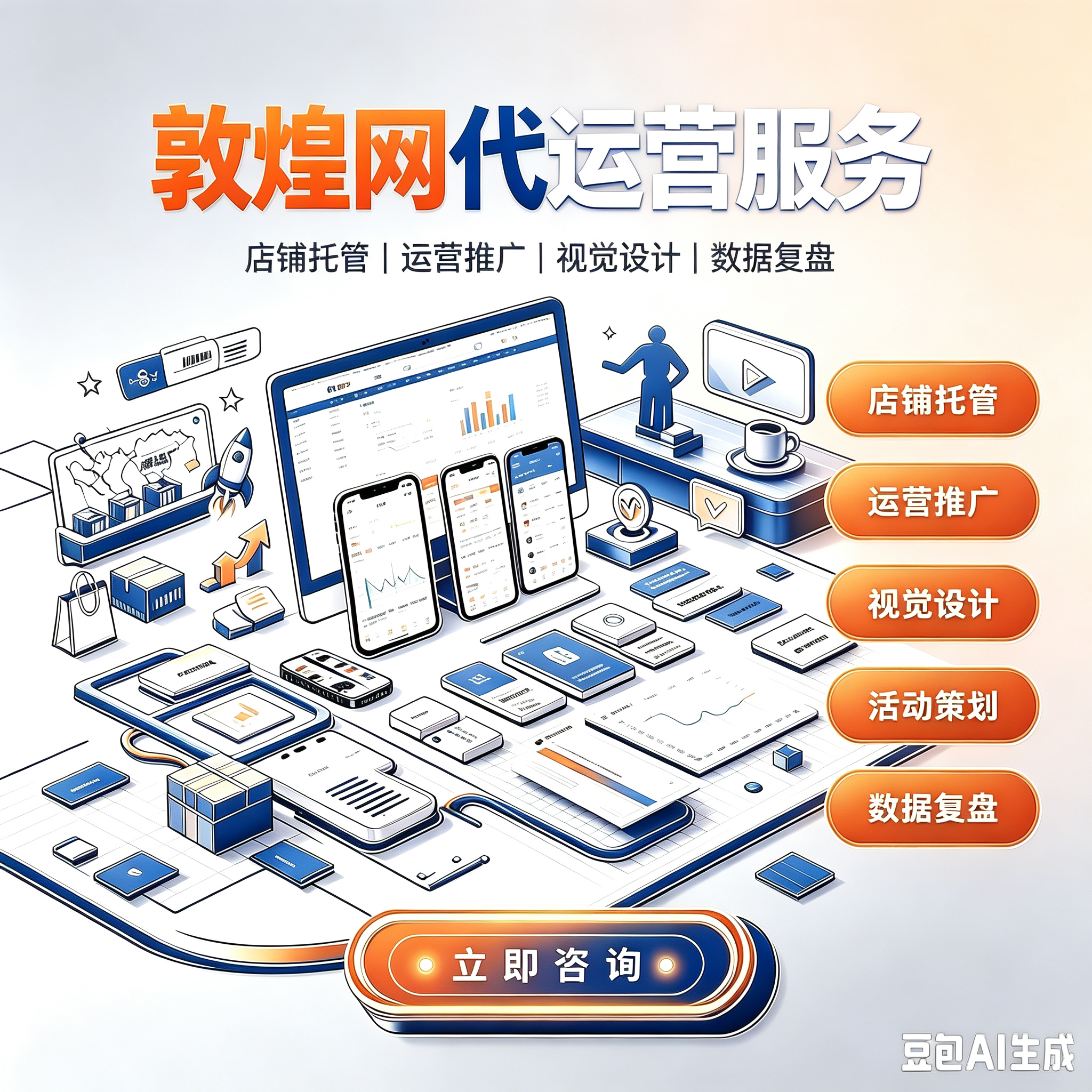 敦煌网跨境 B 端店铺全案代运营服务服务封面