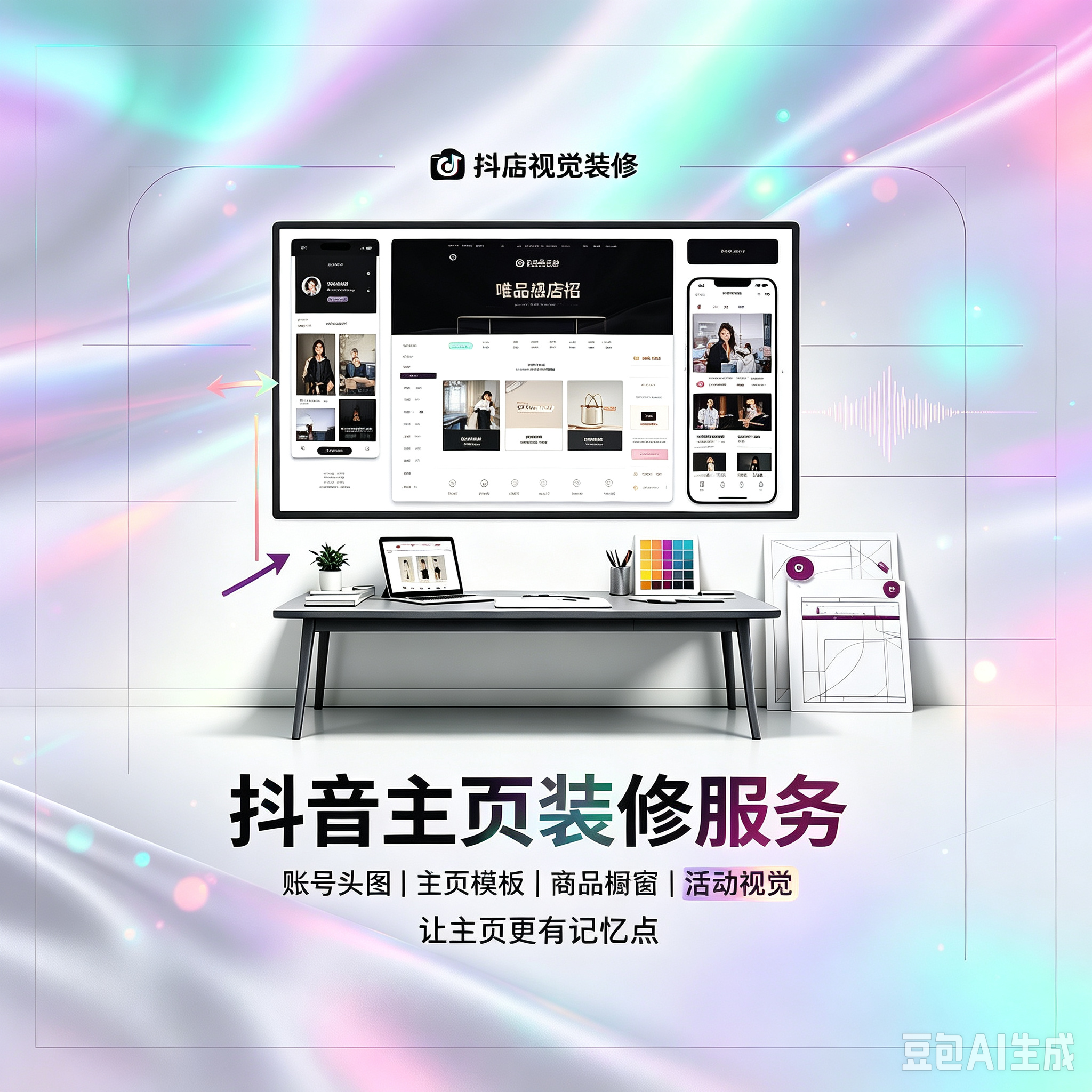 抖音主页装修服务封面