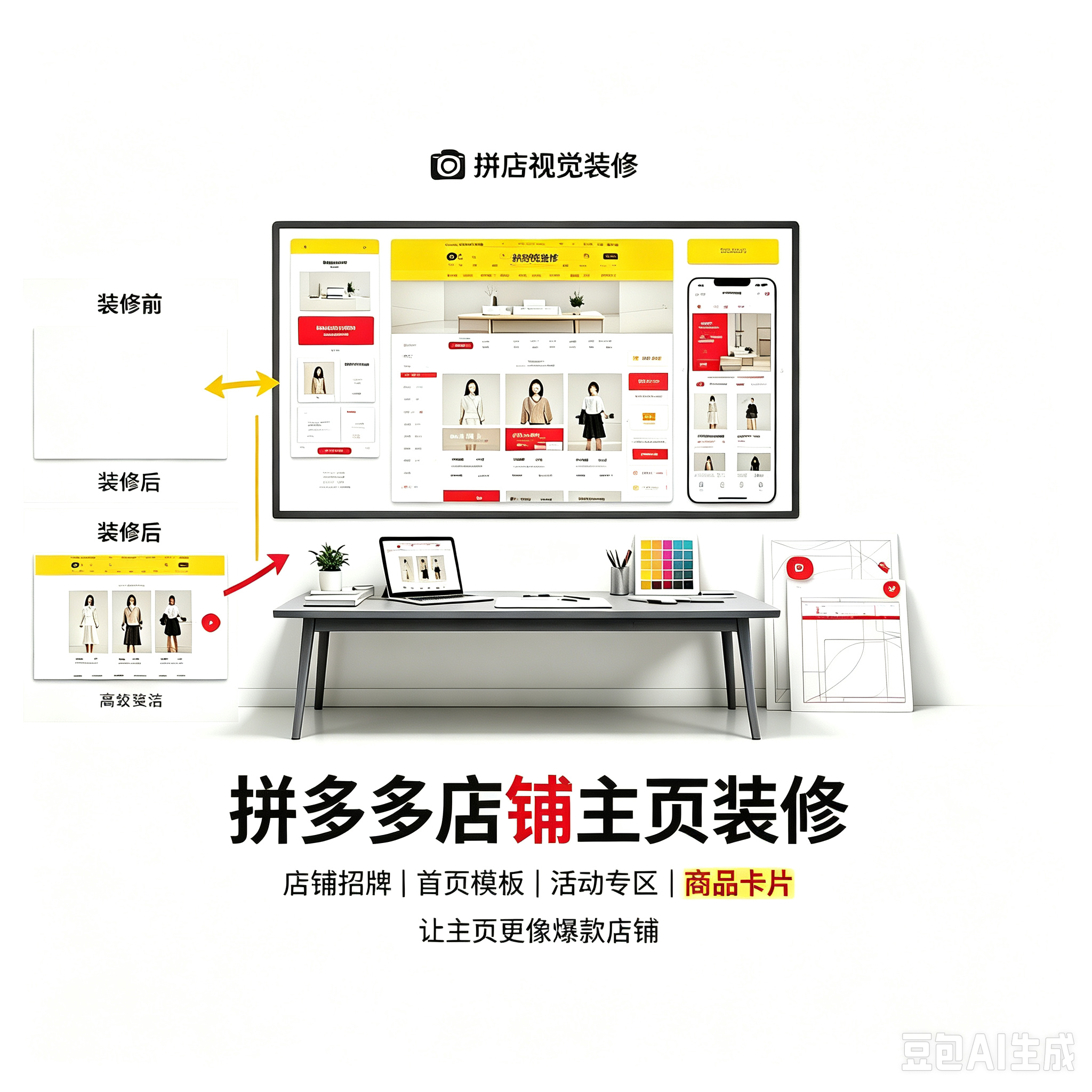 拼多多主页装修服务封面