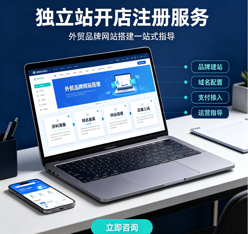 独立站开店注册服务封面
