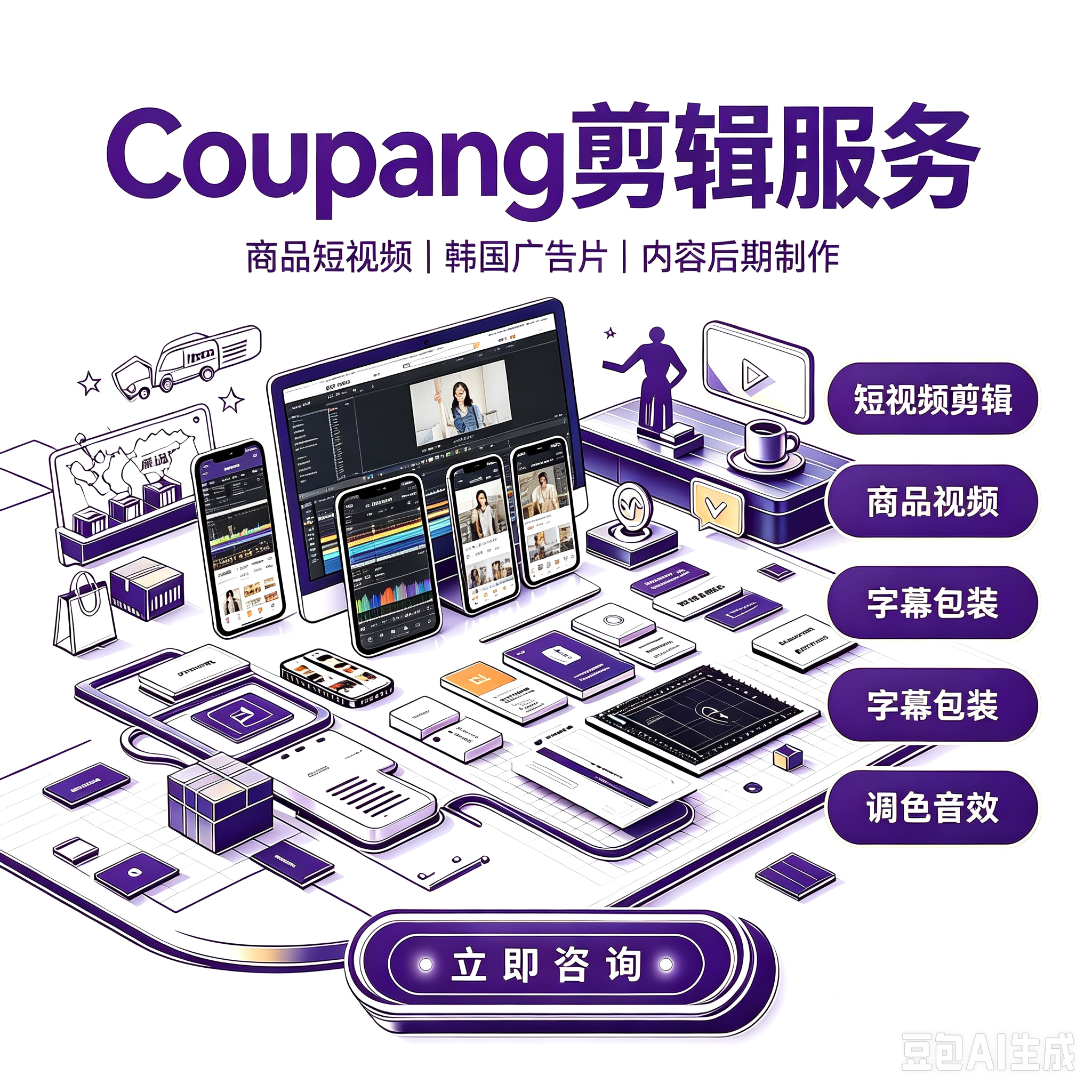 Coupang 酷澎 剪辑服务服务封面
