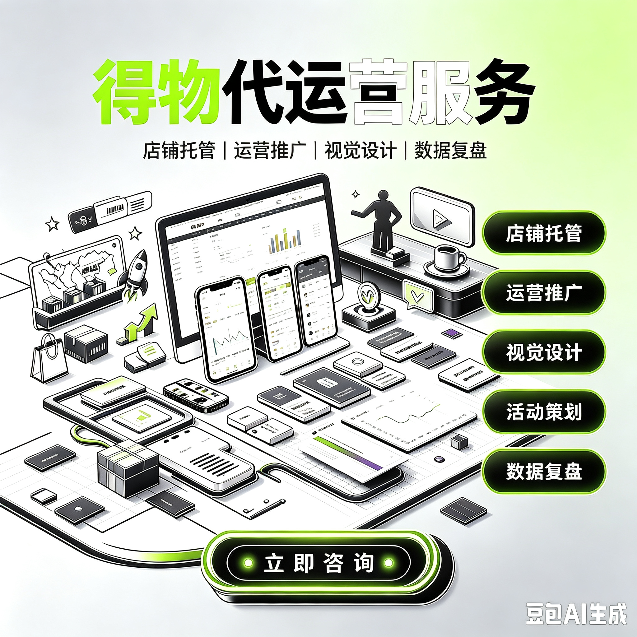 得物店铺全案代运营服务服务封面