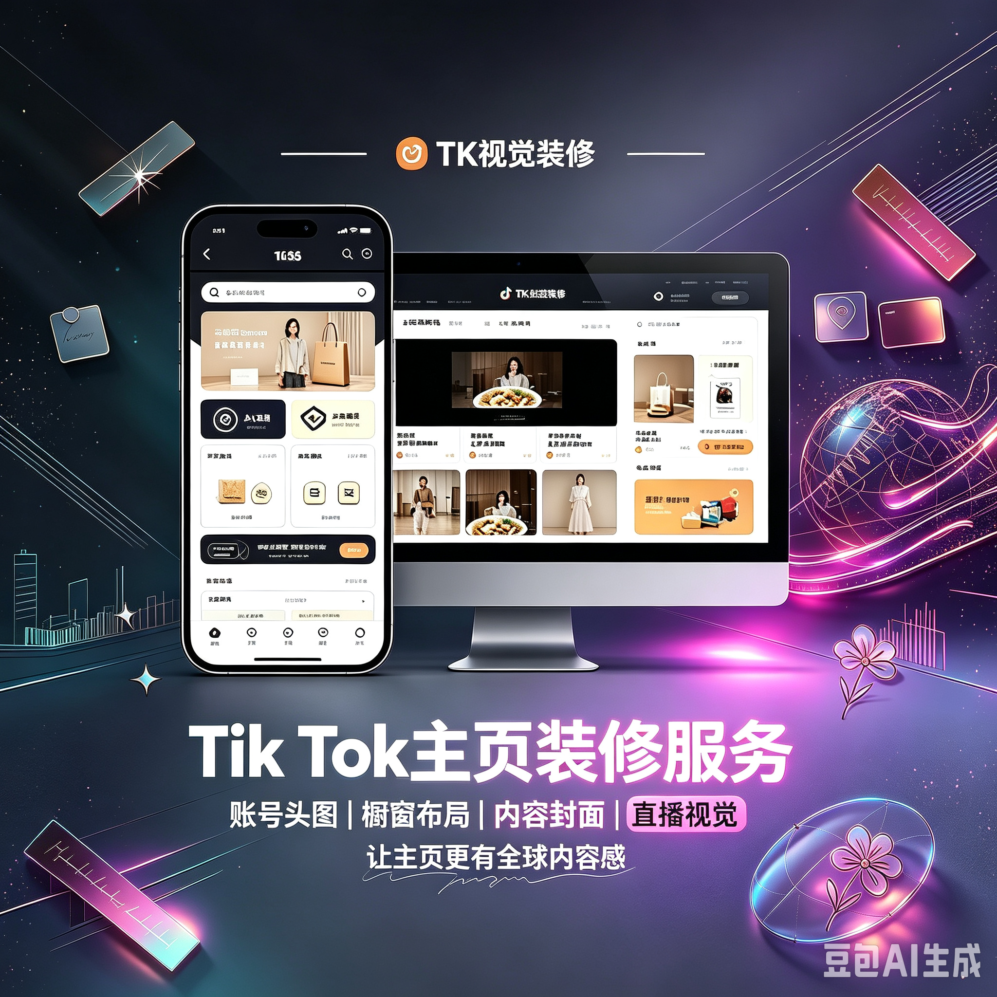 TikTok Shop 主页装修服务封面