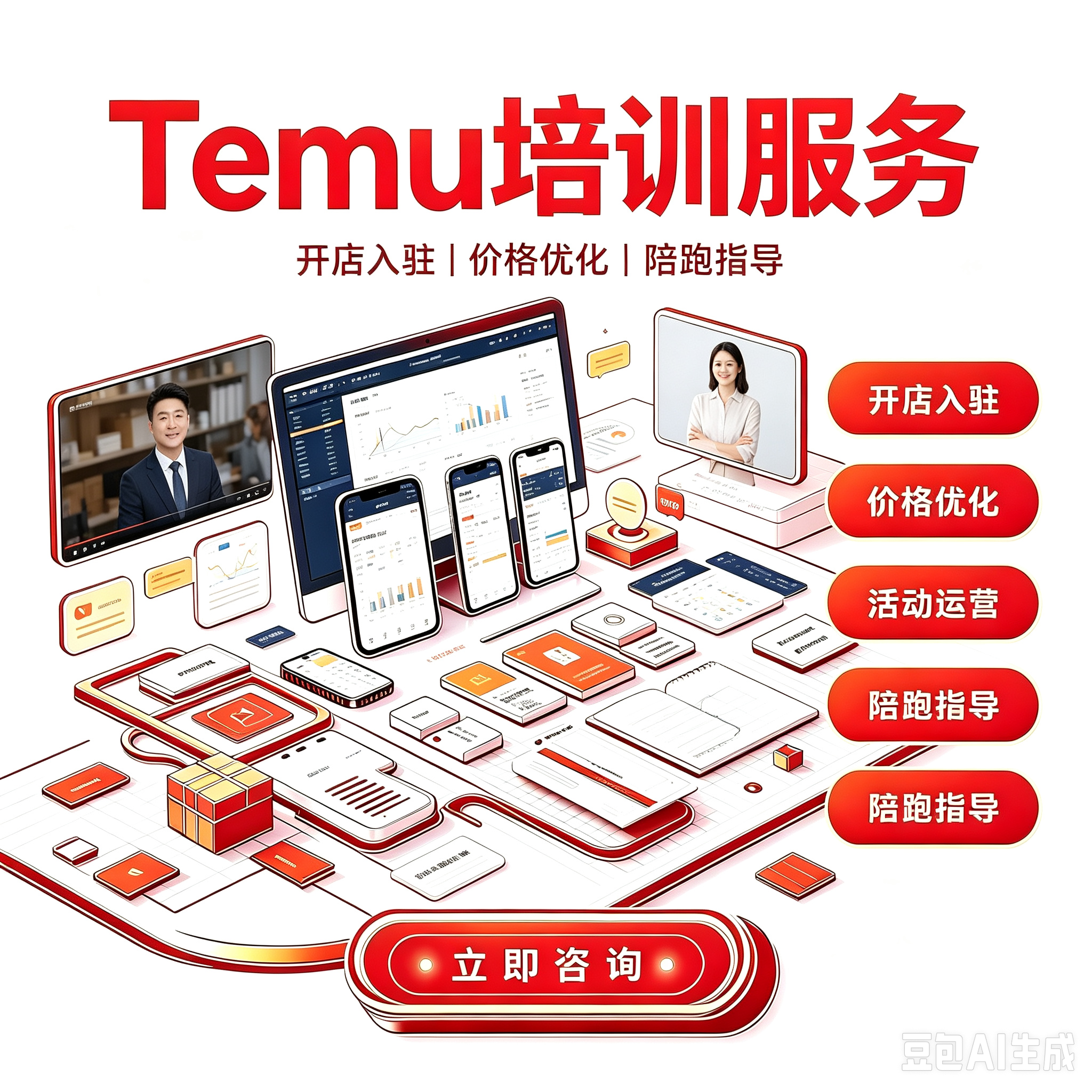 Temu 开店运营培训课程服务封面